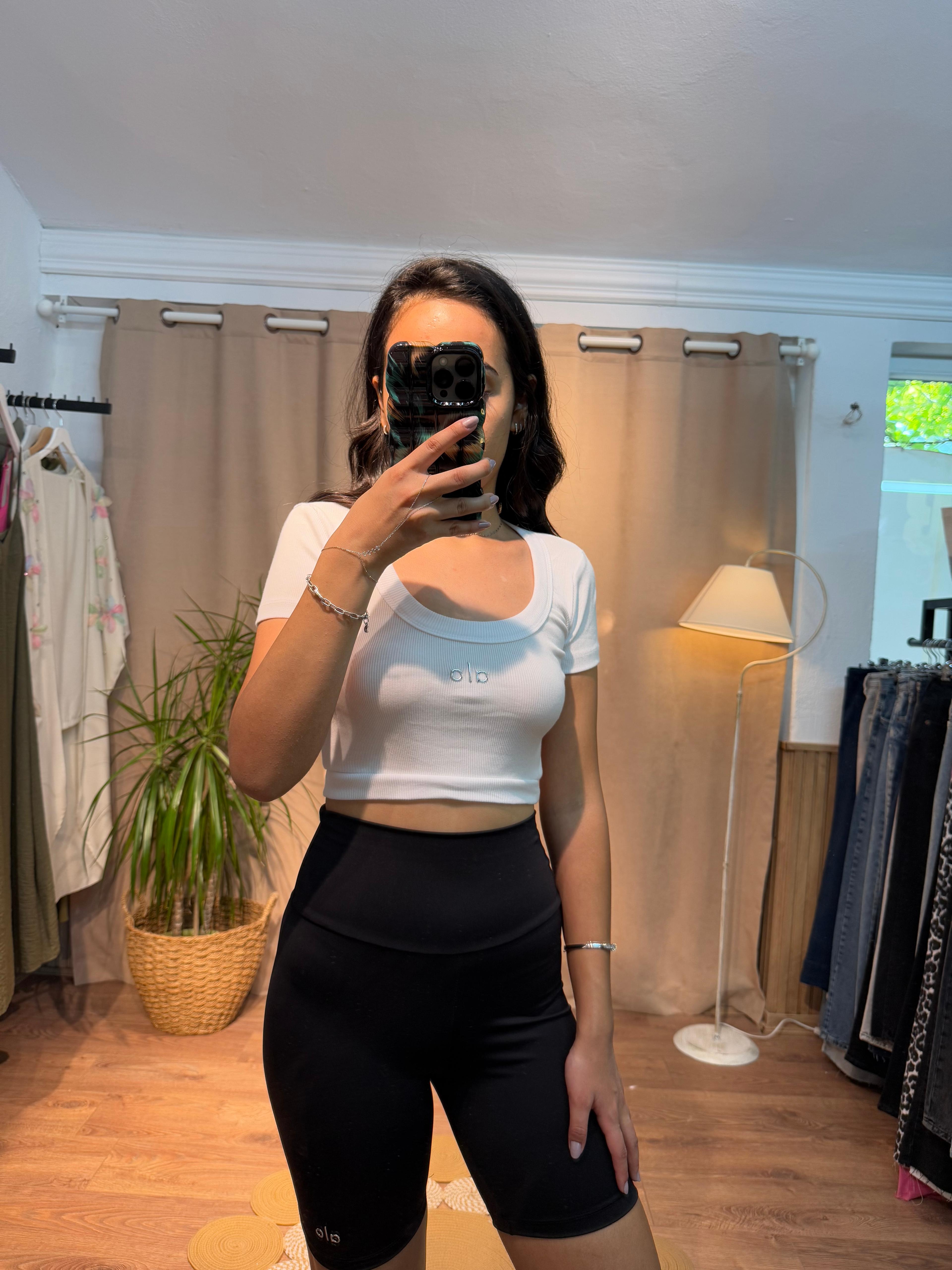 Orjinal Marka Crop Beyaz