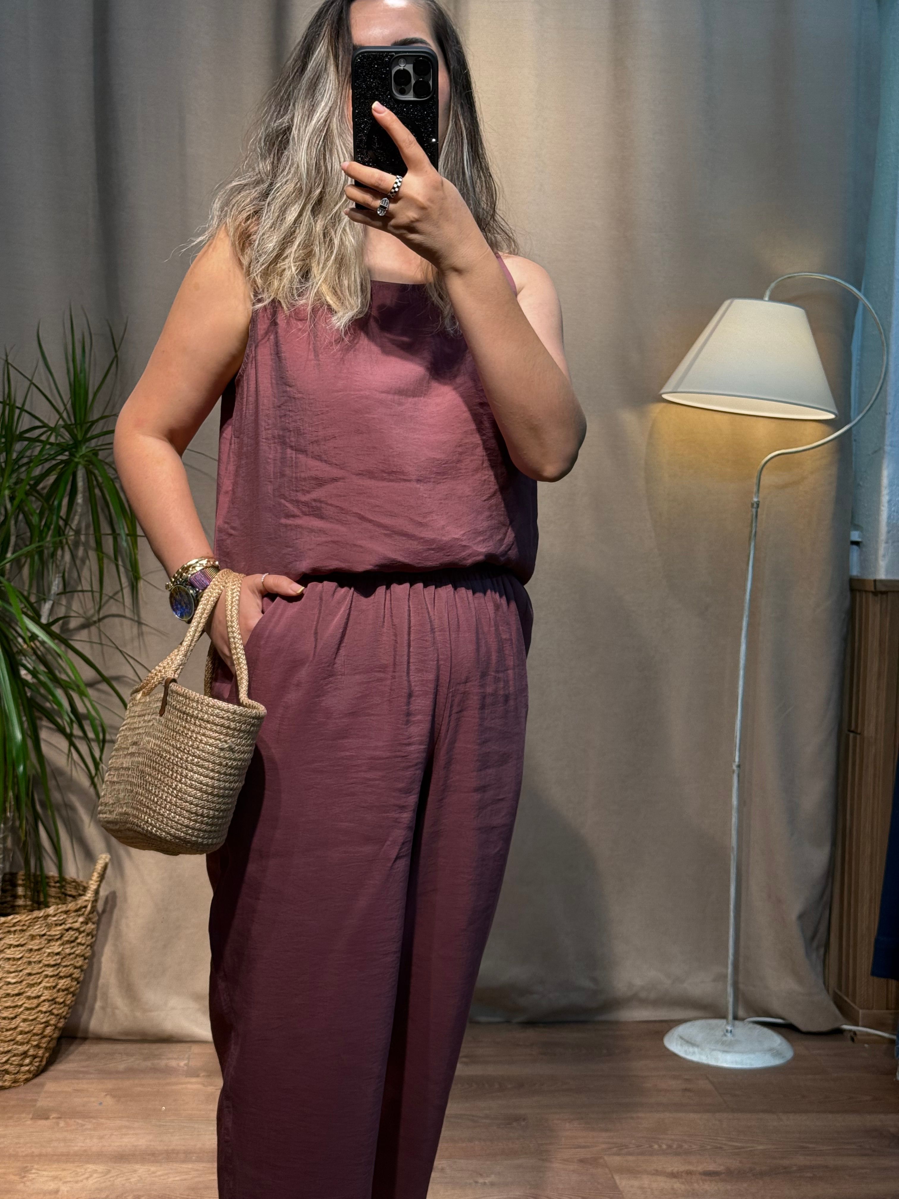Bluz Pantolon Takım Mürdüm