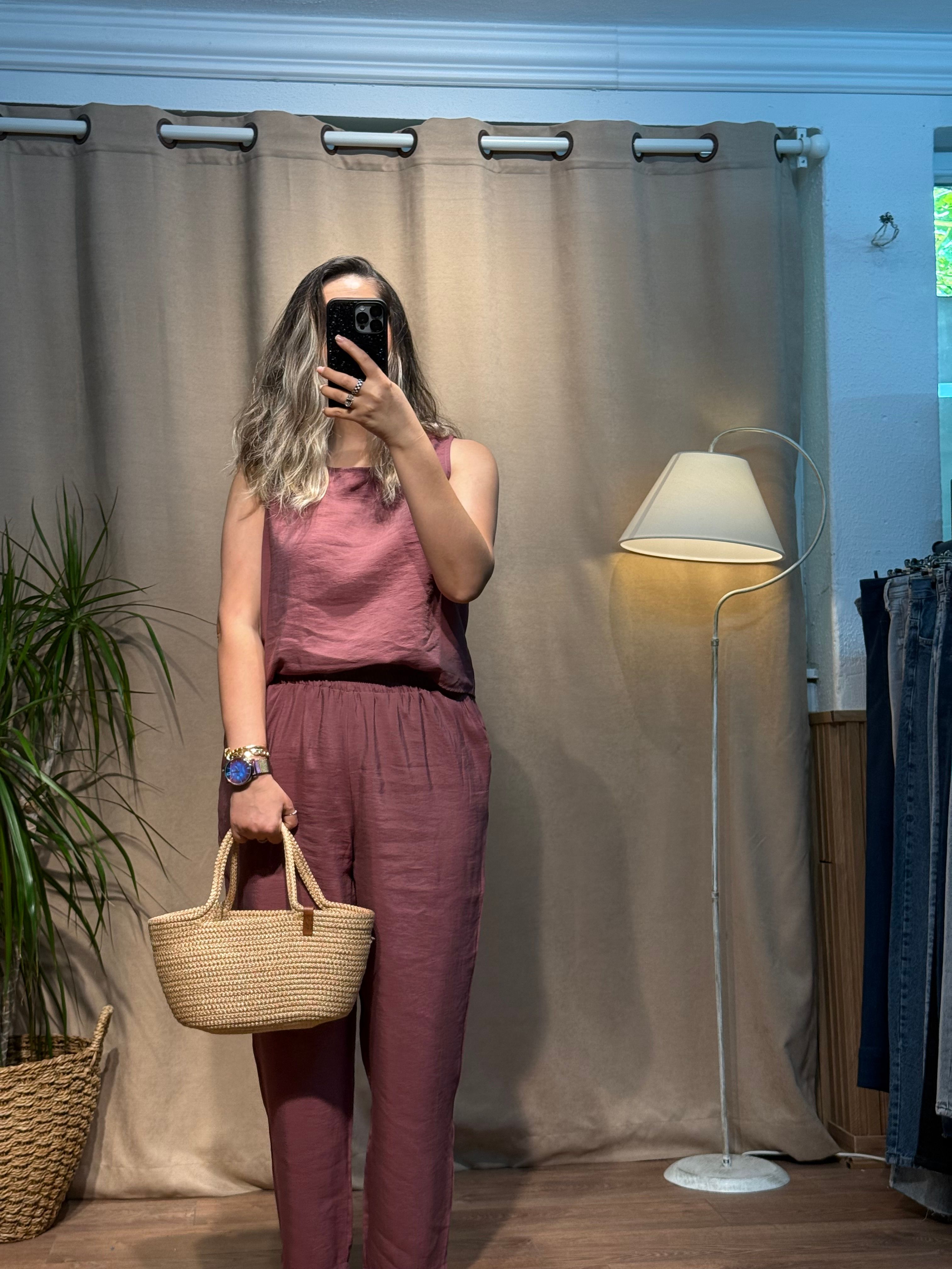 Bluz Pantolon Takım Mürdüm