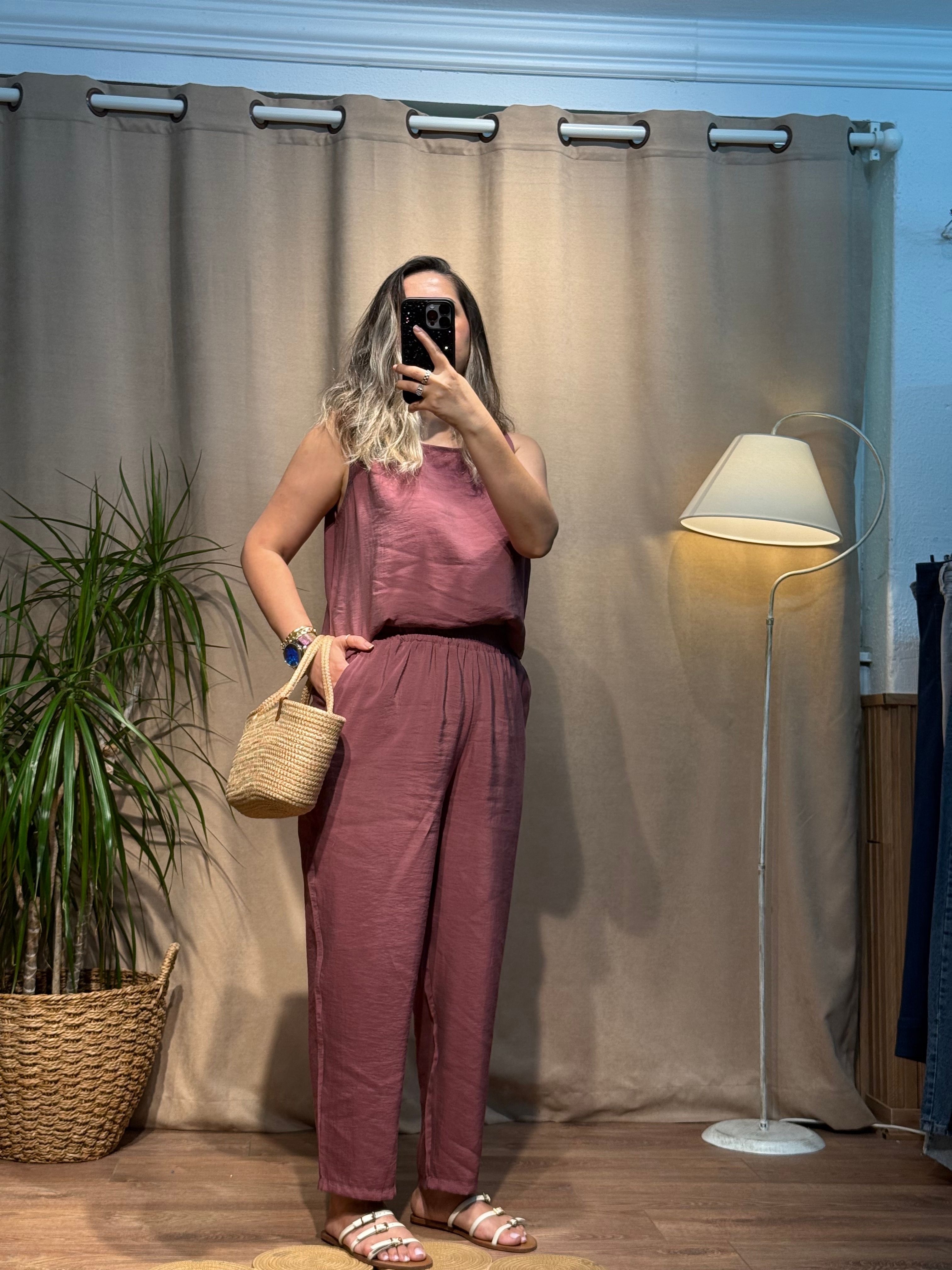 Bluz Pantolon Takım Mürdüm