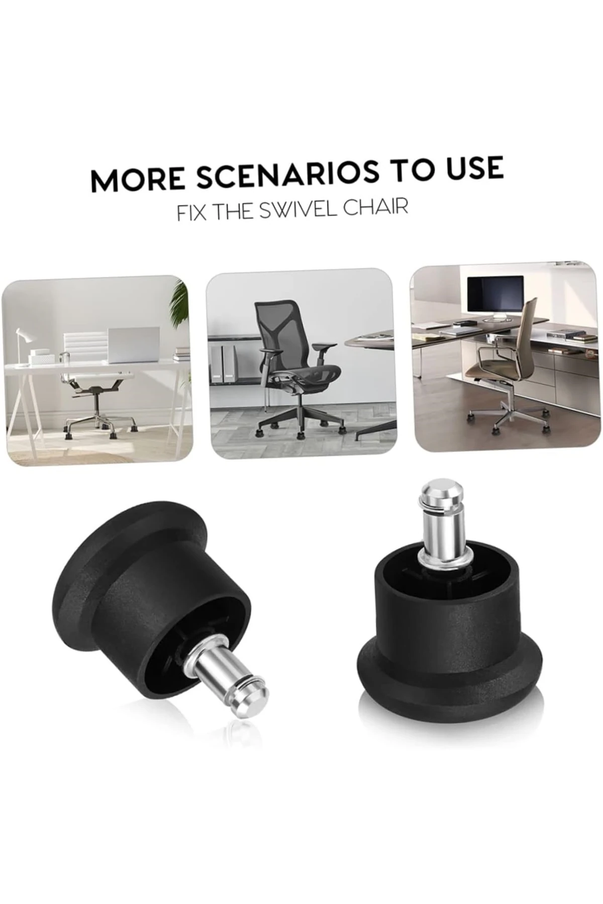 Ofis Büro Koltuk Tekerlek Için 5 Adet Sekmanlı Teker Sabit Çalışma Koltuğu Sabitleyici