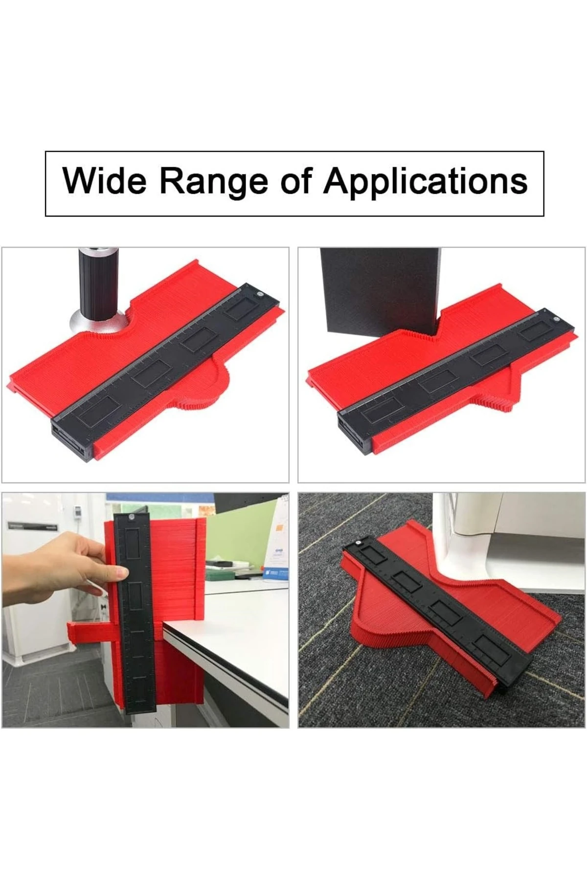 Su terazili ayarlı Kombine cetvel Açı ölçer Kalıp Tarağı Kumpas Marangoz Mühendis 45°/90° 300mm
