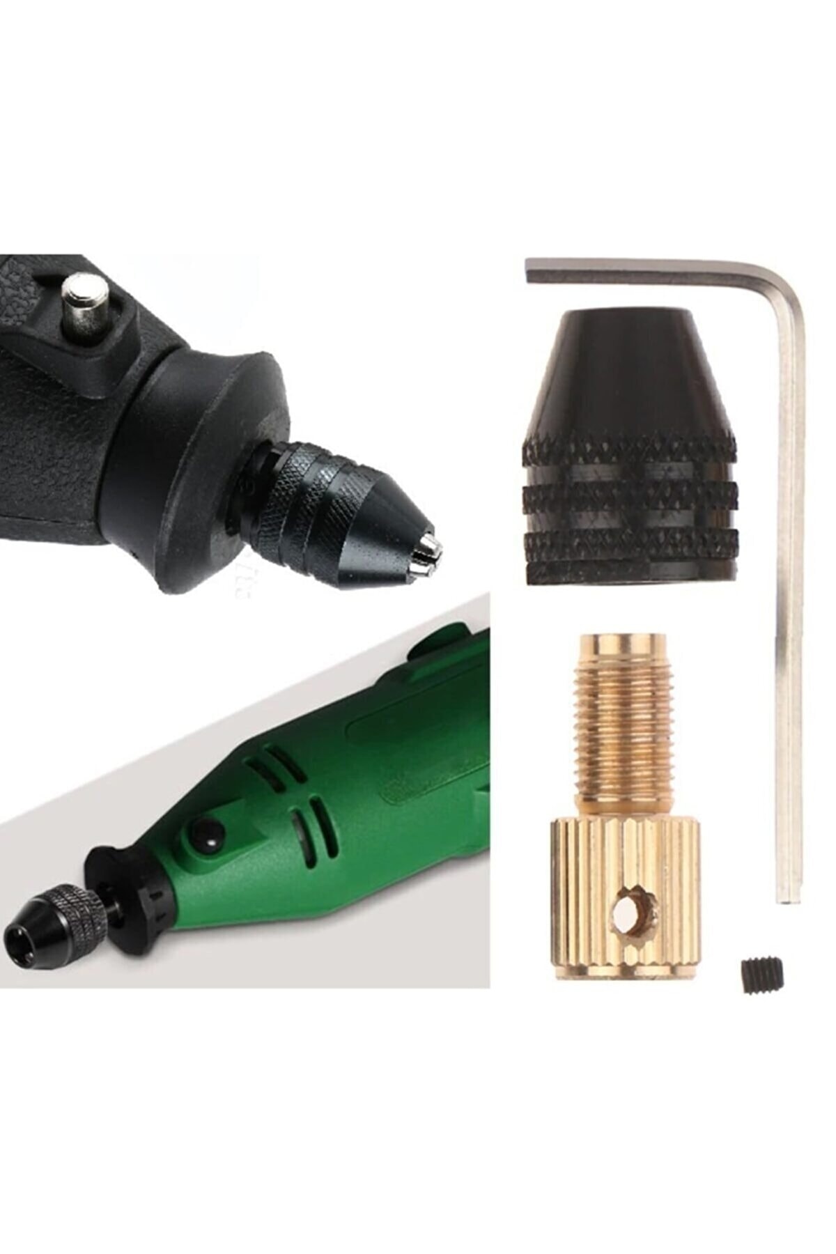 Motor Mili Için Otomatik Mandren 3.17mm Kaplin M8 Kısa Kuyruk Gravür Makinesi Mandreni Ödev Proje