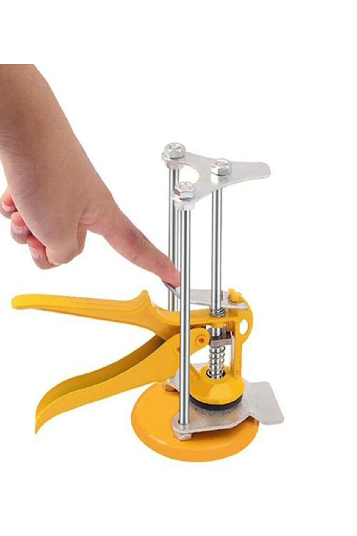 Seramik Seviye Belirleme Kaldıraç Aparatı Metal Gövde 3 Kızaklı