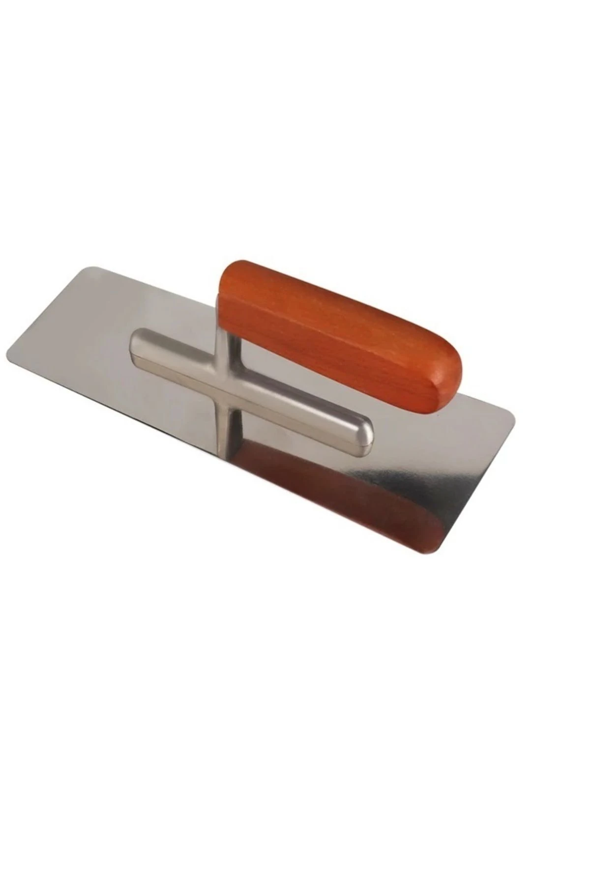 Çelik Alçı Kaleterasit Malası Ahşap Sap Sıyırma Düzeltme Sıvacı Harç Alçıpan Sonlama Malası 24 Cm