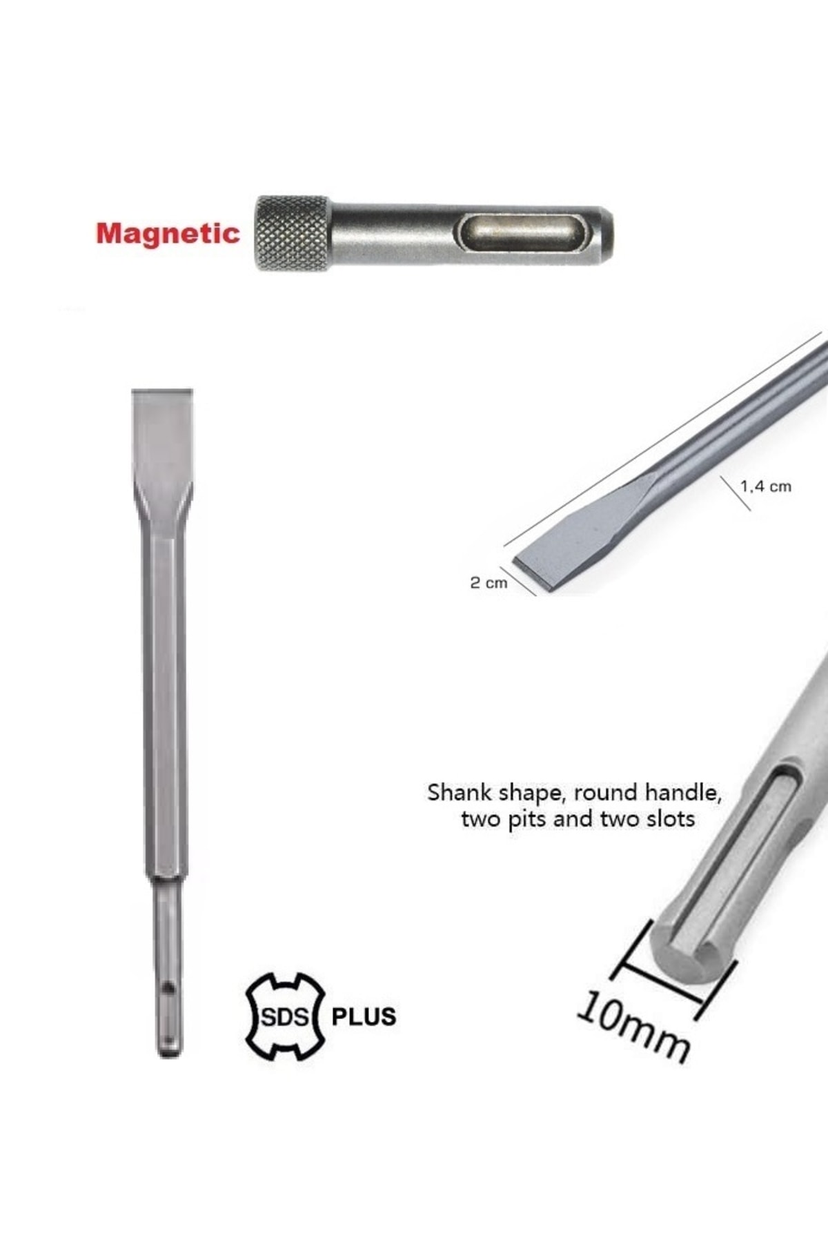 Beton Kırma Raspalama Için Sds Plus Hilti Ucu Ve Bits Adaptörlü Keski Ve Vidalama Bits Adaptörü