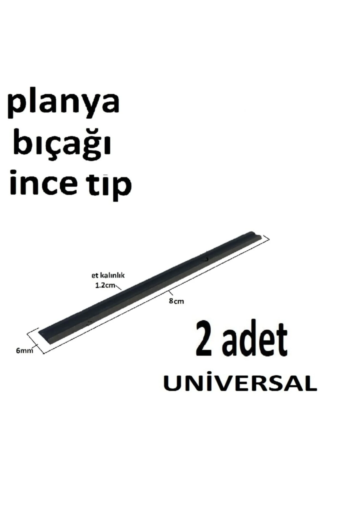 Elekrikli Planya Makinası Için Rende Bıçağı Ahşap Kesici 2 Adet Takım Ince Bıçak Seti