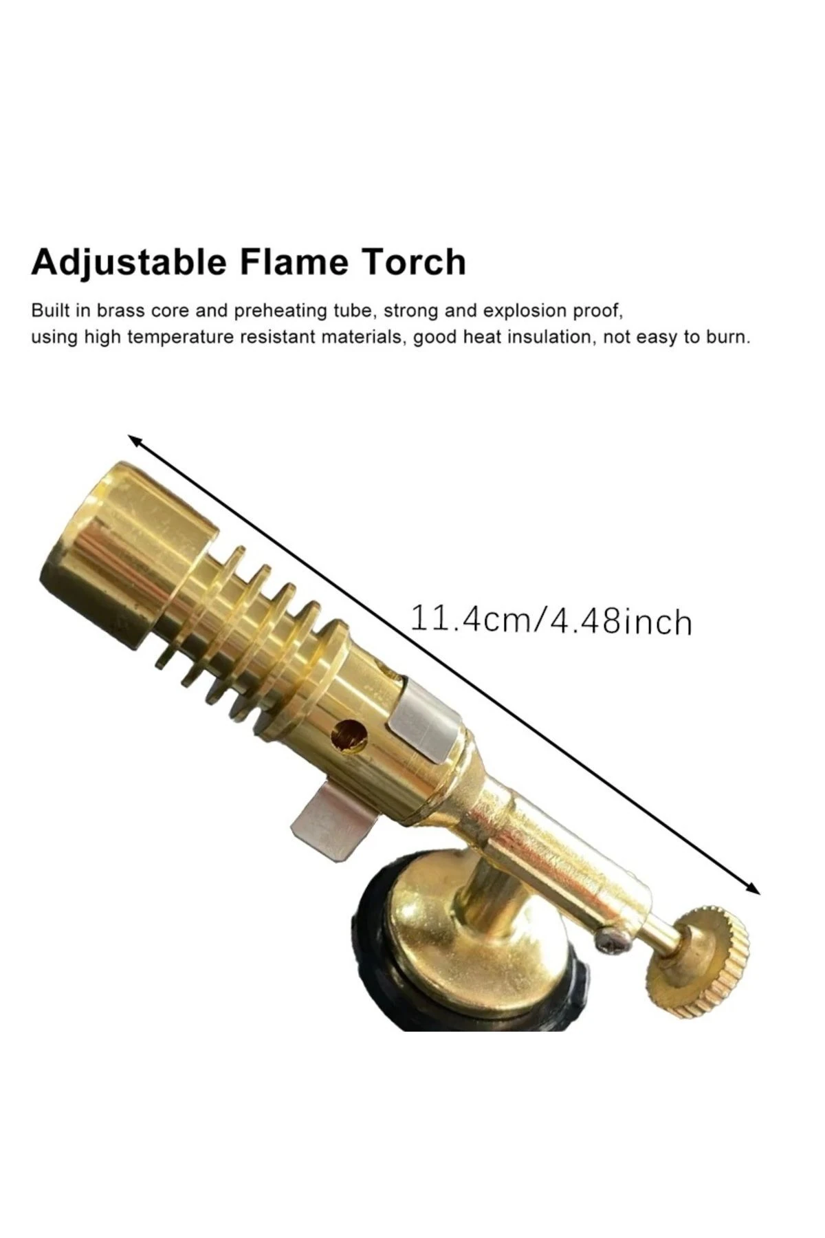 Brülör Kafa Gaz Ocağı Yüksek Alev Tabancası Torch Kafası Tamirci Kaynak Kamp Barbekü Şömine Yakma