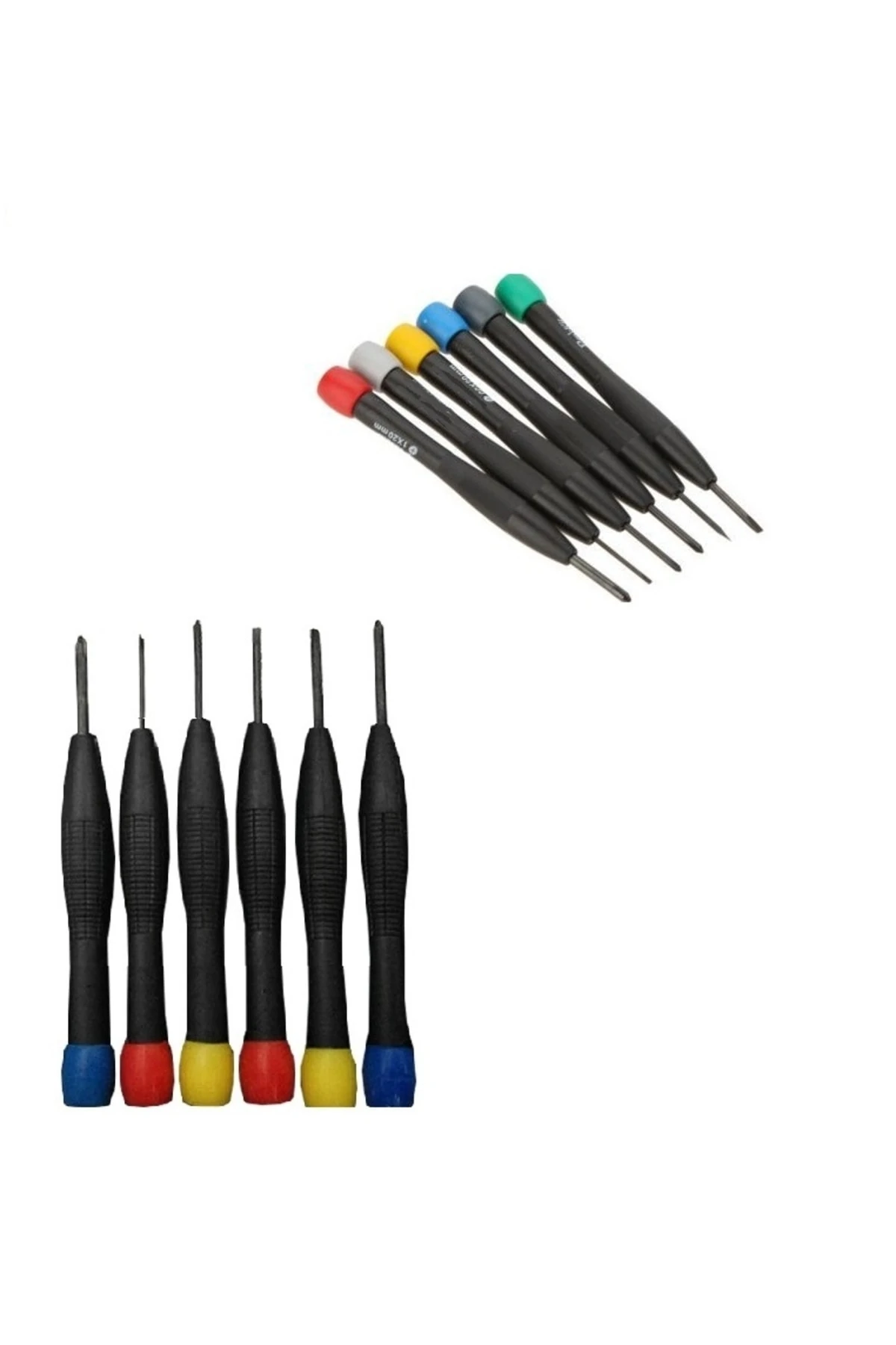Saat Gözlük Telefon Tornavida Seti 6 Parça Yıldız Düz Tornavida Seti Mini Saatçi Tornavida Takımı
