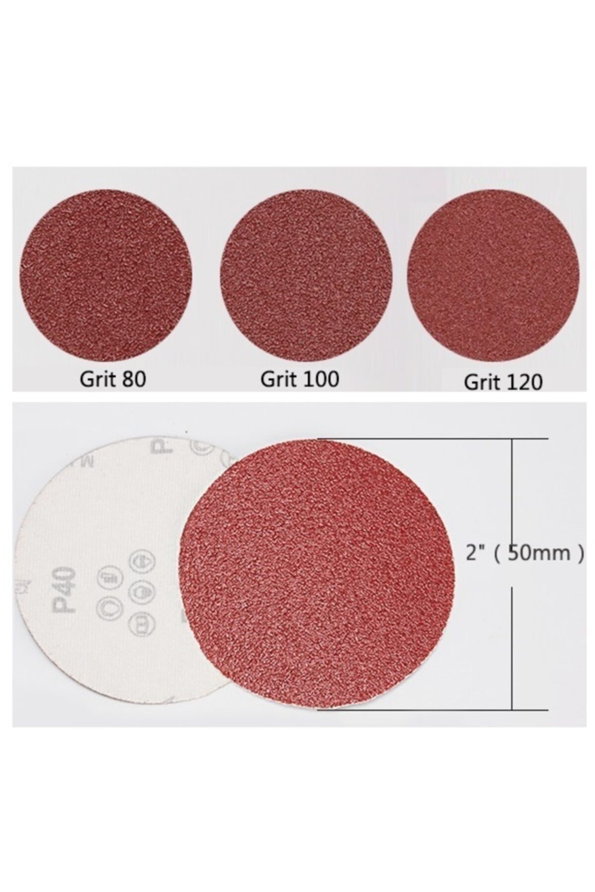 Dremel Proxxon Uyumlu Benzeri Gravür Makinası Için 5cm Çırt Taban Zımpara Seti 60 Adet Zımparalı Set