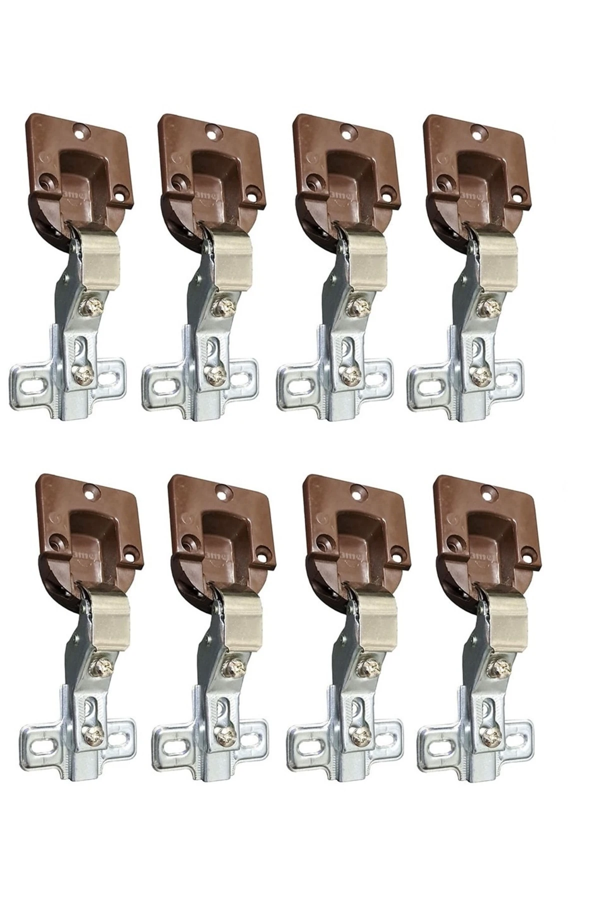 Samet Mega Deve Boynu Tas Menteşe 8 Adet Dolap Kapak Menteşesi Yaylı