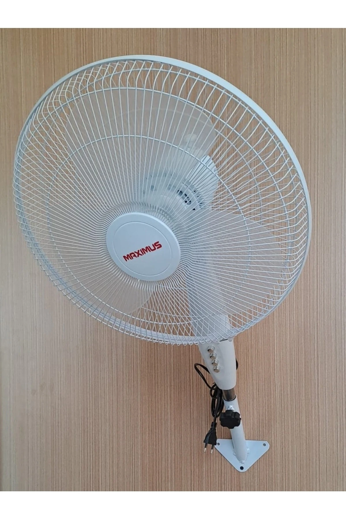 Duvar Montajlı Hava Vantilatörü Döner Kafa Duvar Için Pervane 40cm 55w Siyah Rüzgar Fanı