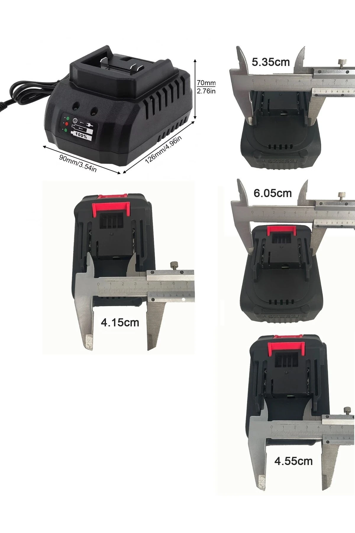 Lithıum-ion Batarya Teknolojisi Şarj Aleti Yedek Batarya Şarj Makinesi 10lu 5 li Üniversal Pil Şarj