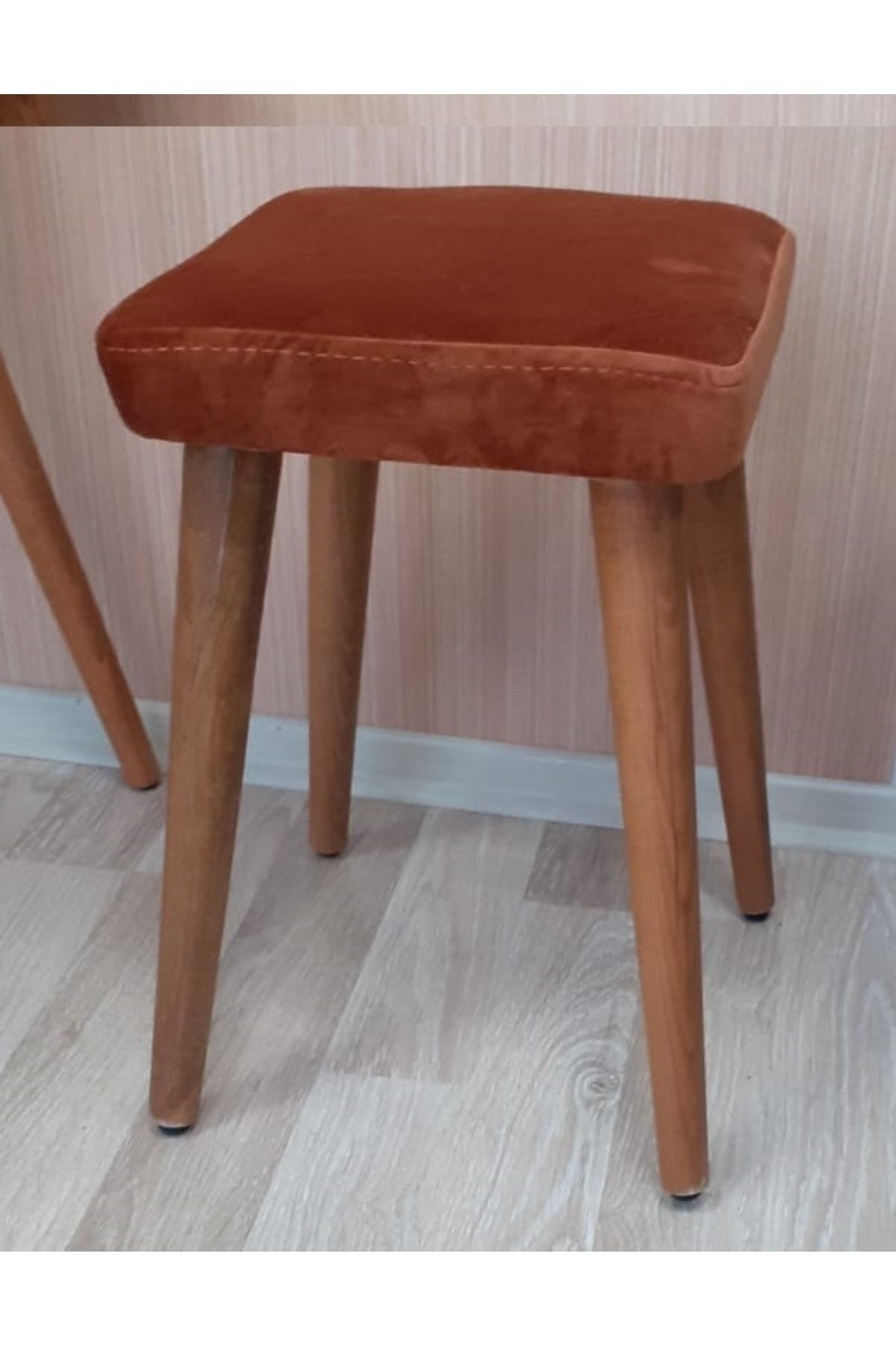 Ahşap Gürgen Ayaklı 2 Tabureli Mutfak Yemek Masa Takımı 2 Tabure 1 Masa Seti 60x90 Masa Seti