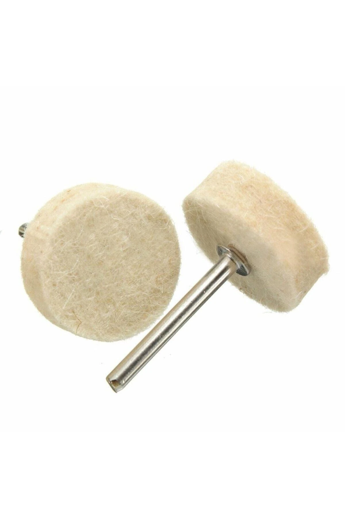 Polisaj Cila Parlatma Keçesi Yün Keçe Matkap Yumlu Dremel 13mm Toplam 21 Adet Keçe 2 Aparat