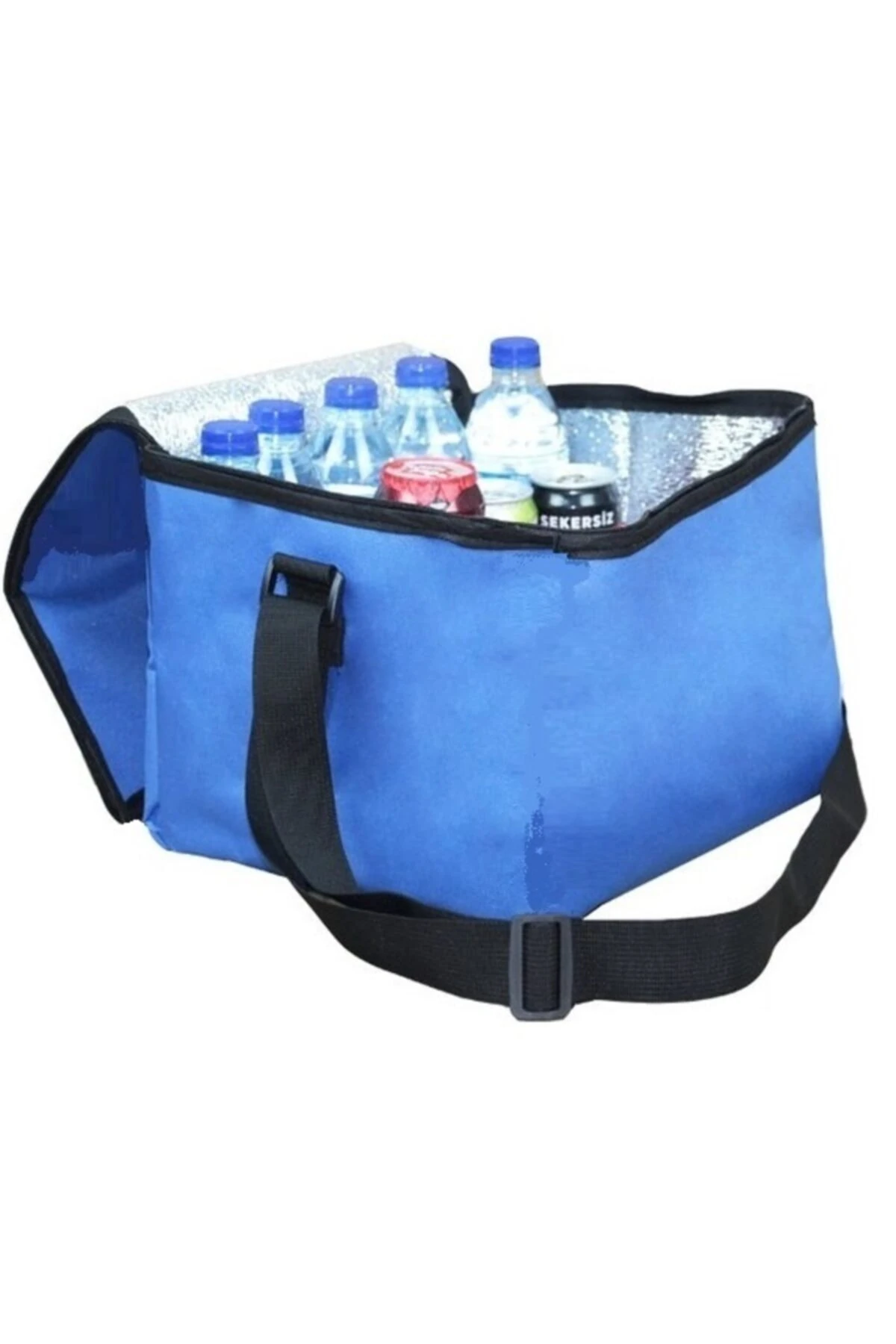 Termos Çanta 4 Litre Omuz Askılı Fermuarlı Piknik Plaj Isı Korumalı Çanta Özel Peva Astarlı Mavi