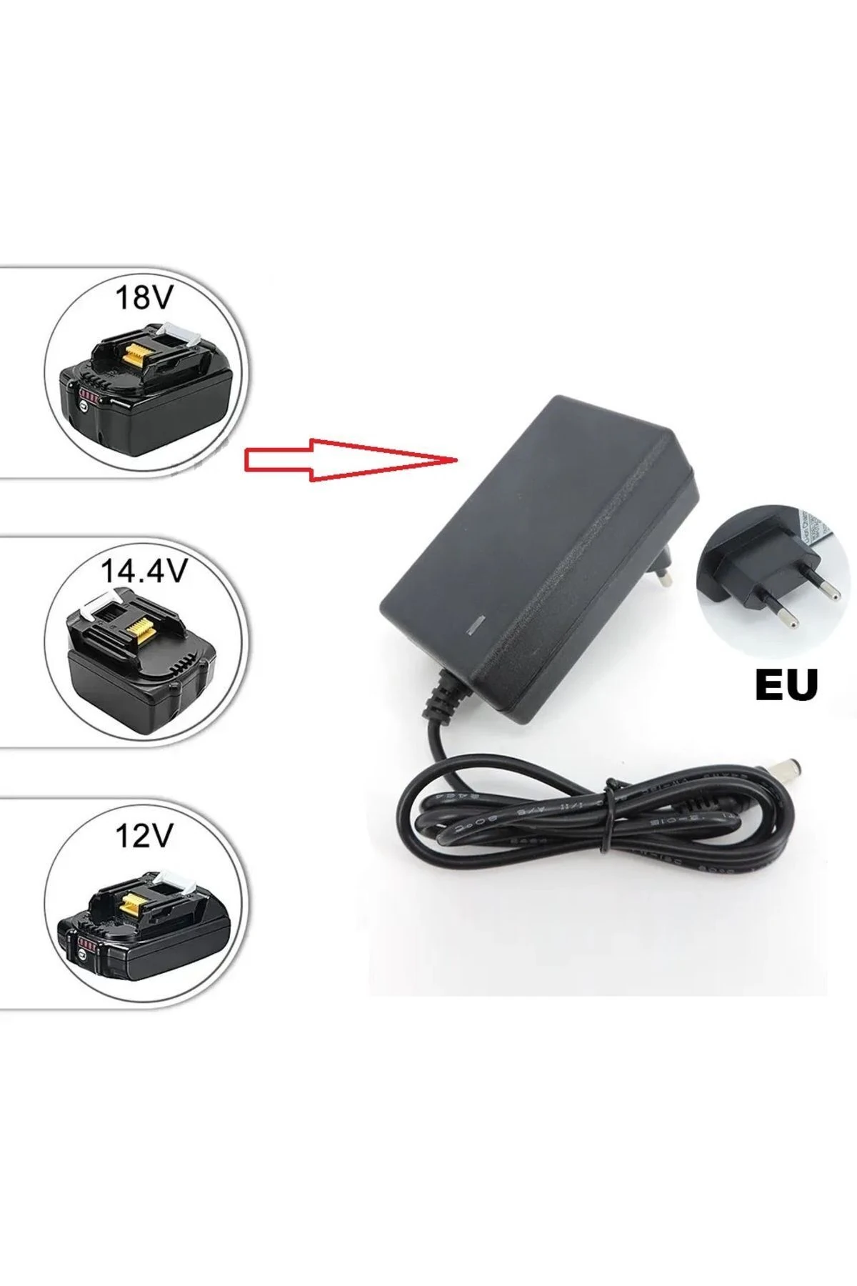 Şarjlı Matkap Için Şarj Adaptörü 18v 21v Li-on Pil Şarj 5.0 mh 4.0 Mah Üniversal 18650 pil için