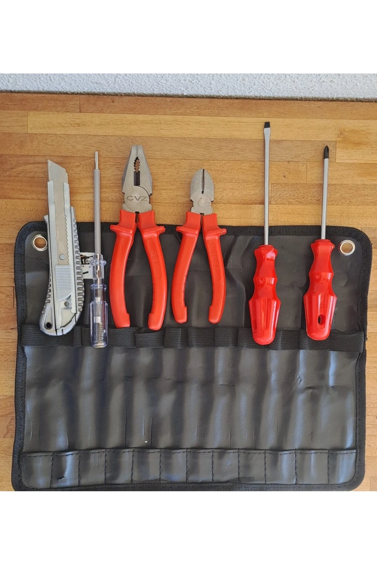 Pense Yan Keski Tornavida Seti Manyetik 2li Tornavida Kontrol Kalemi Falçata Takımı Izoleli 7 parça