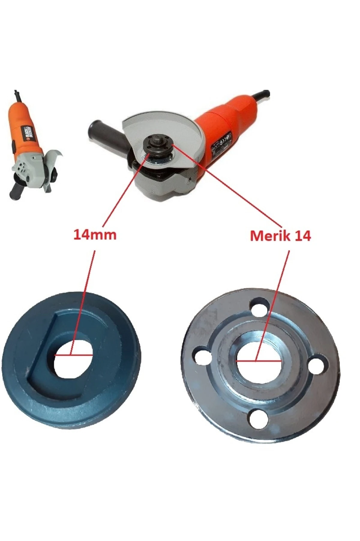 Bosch Black Decker Cd 115 Avuç Taşlama Spral Makinesi Için Germe Somunu Ve Sökme Takma Anahtar Seti