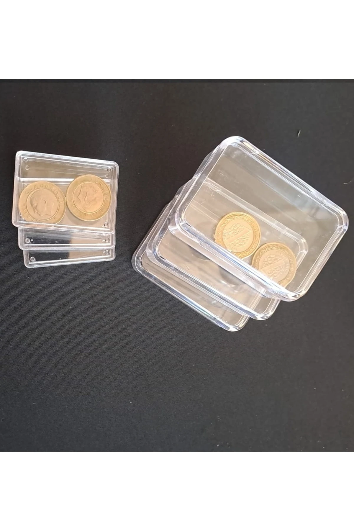 Şeffaf Kapaklı Organizer Kutu Seti 12 Parça Saklama Renksiz 6 Kutu Takımı Kuyumcu Olta