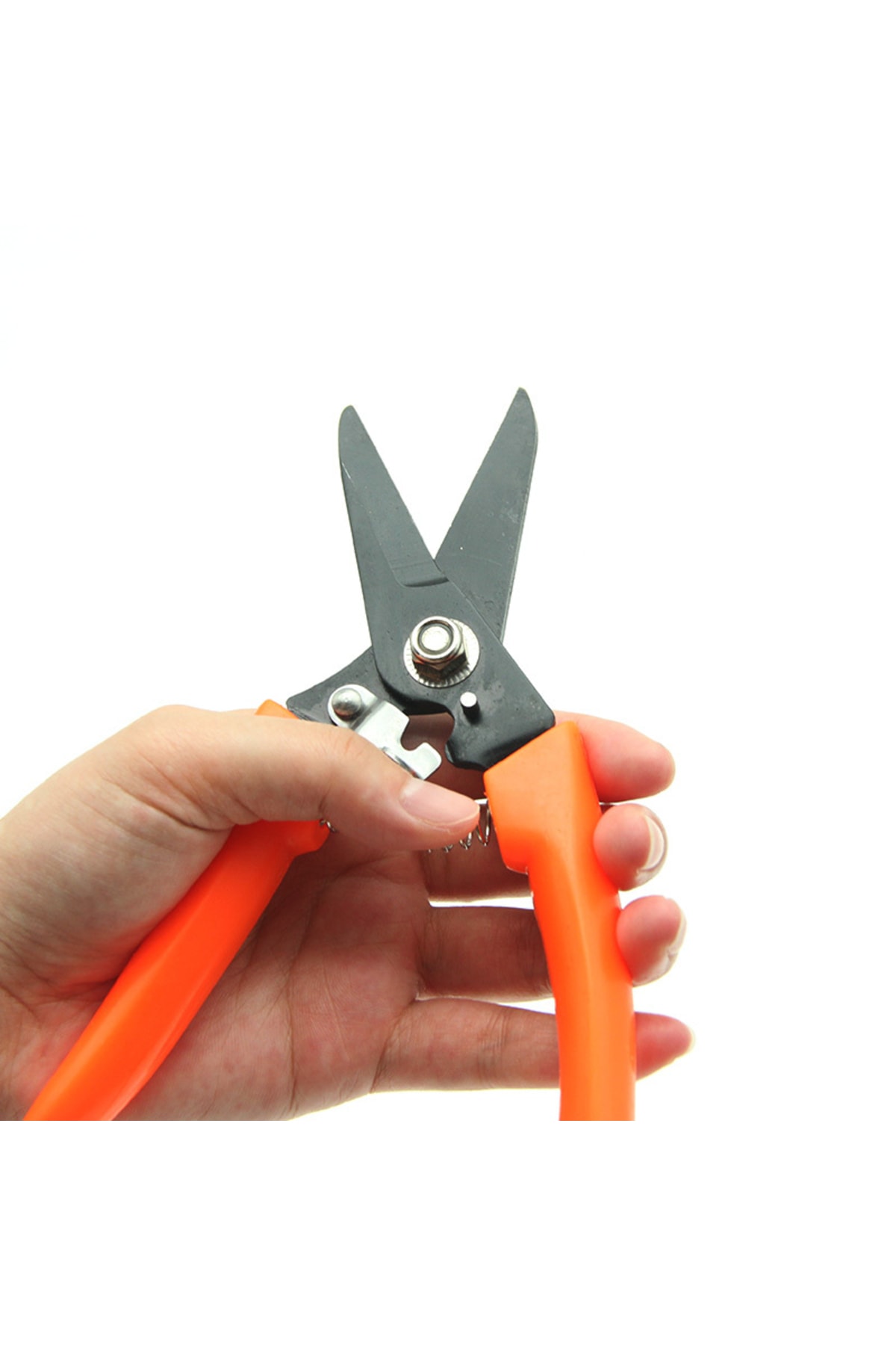 Bahçe Budama Makası Çalı Meyve Çicek Keme Yaylı Çelik Makas 150mm