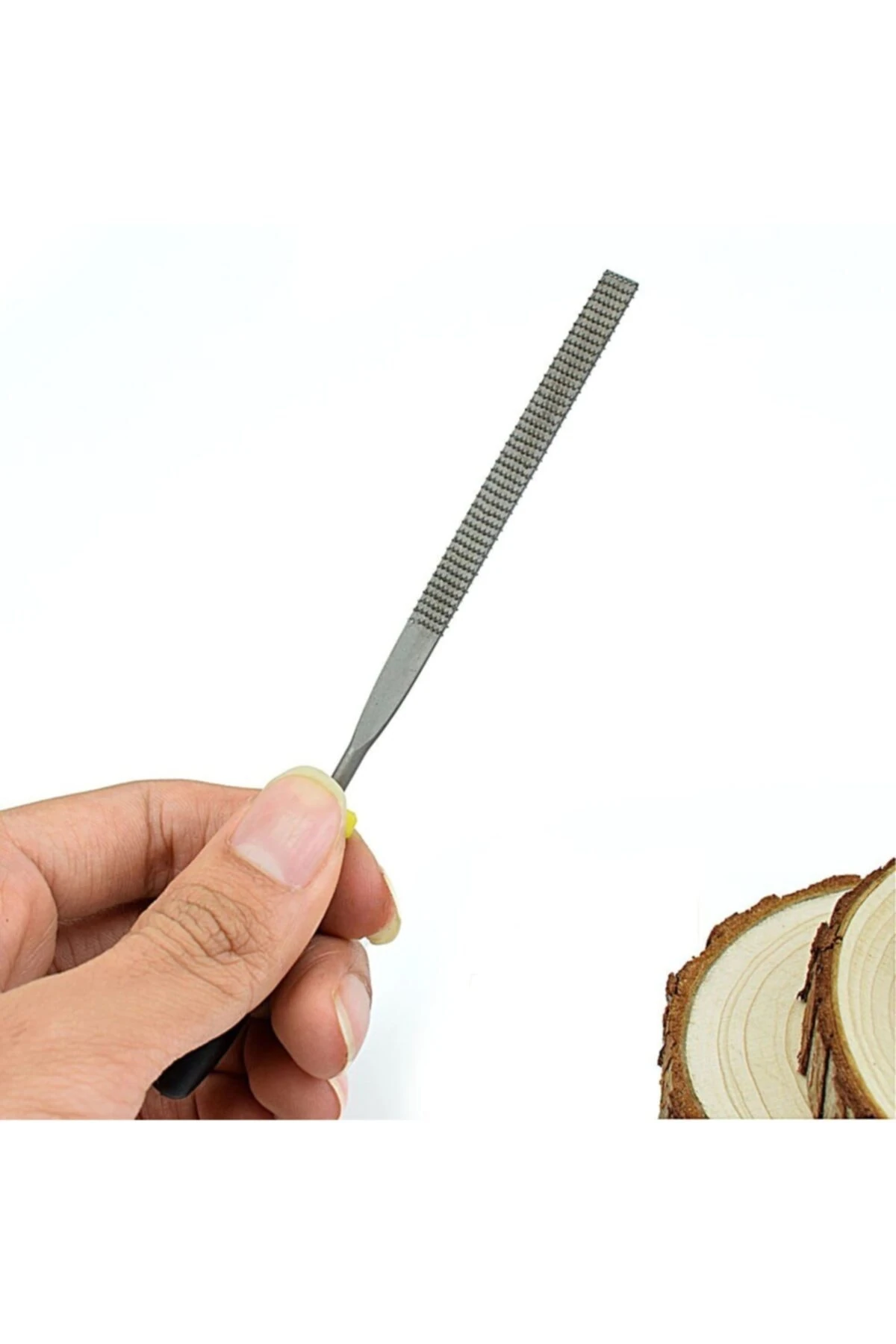 Mini Törpü Eğe Seti Plastik Saplı 14cm Ahşap Için Törpü 6 Parçalı Karbon Ege Takımı