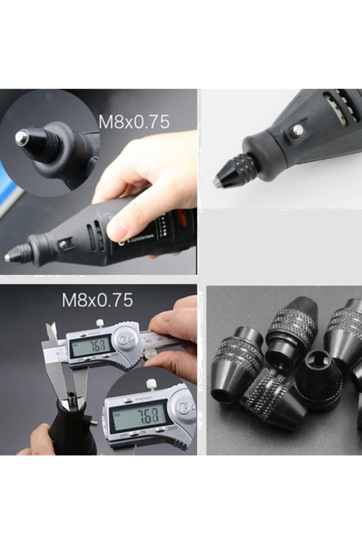 Mac Allester Einhell Sthill Maxstar Inco Ferm Gravür Taşlama Mandren Penset Gerektirmeyen Mandrel