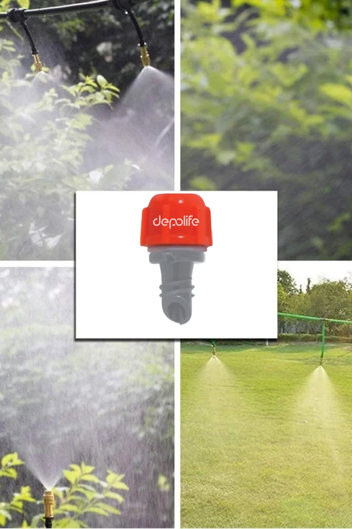 Sisleme Misting Buharlama Serinletme Nozulu Sera Nemlendirme Spreyi Kafa Sulama Ekipmanları Mist