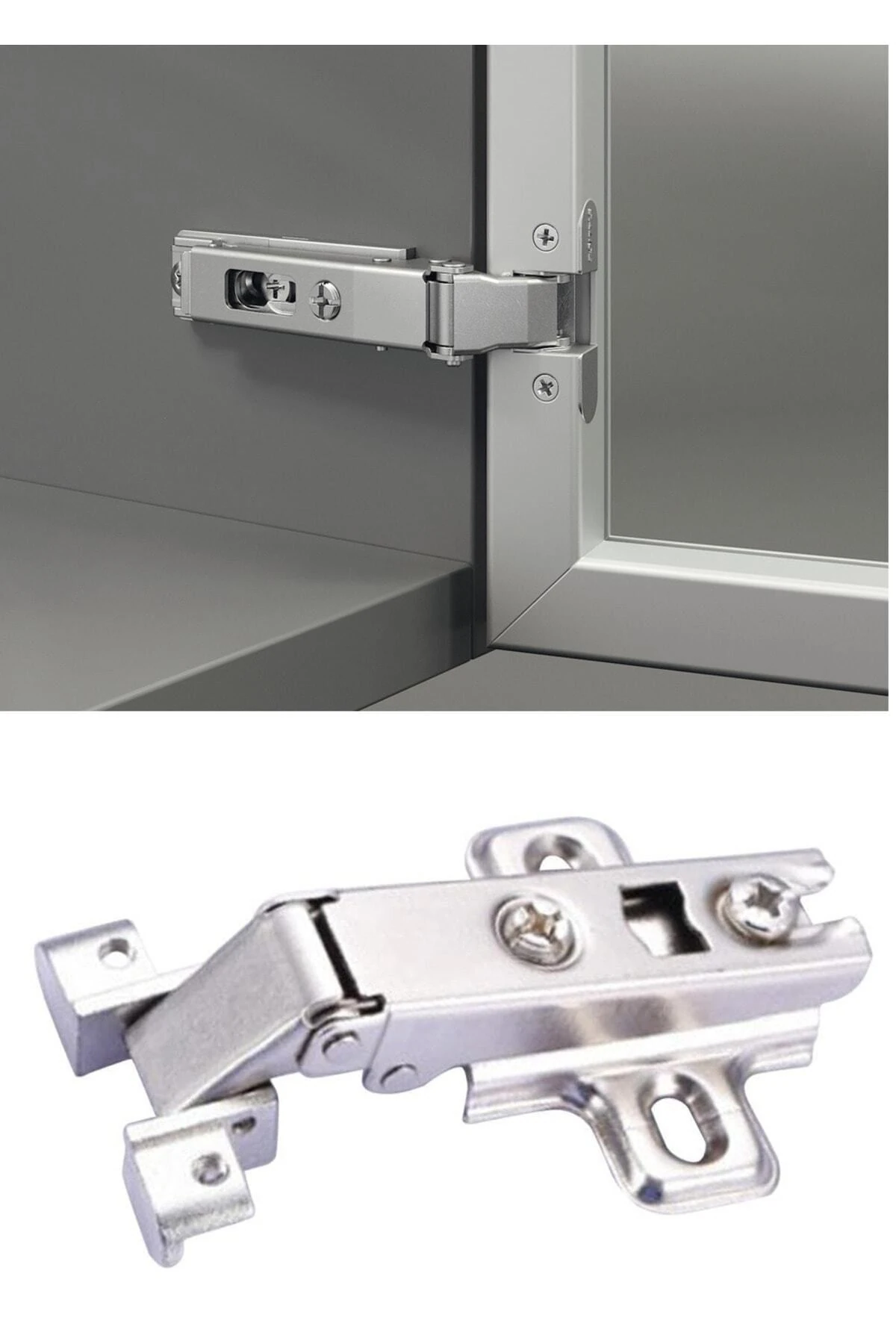 Menteşe Alüminyum Kapak Menteşesi Metal Profil Çerçeve Menteşesi 2 Adet Deve Boynu