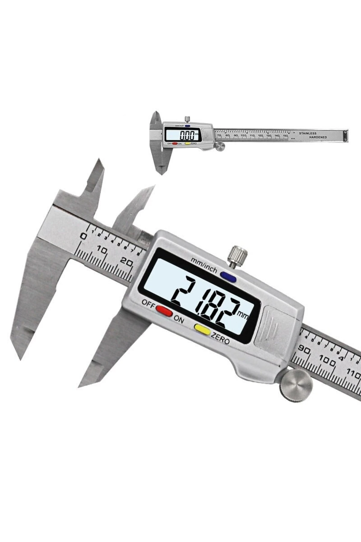Dijital Çelik Kumpas 0,01mm Hassa Kompratör Elektronik Matal Kumpas Çift Hane