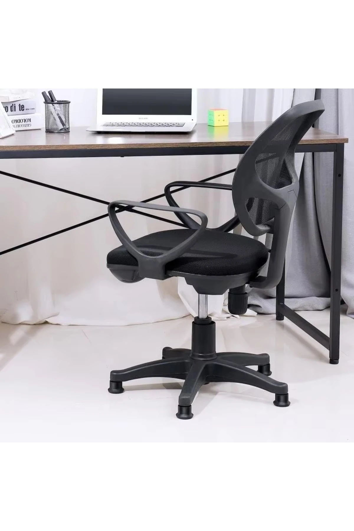 Ofis Büro Koltuk Tekerlek Için 5 Adet Sekmanlı Teker Sabit Çalışma Koltuğu Sabitleyici