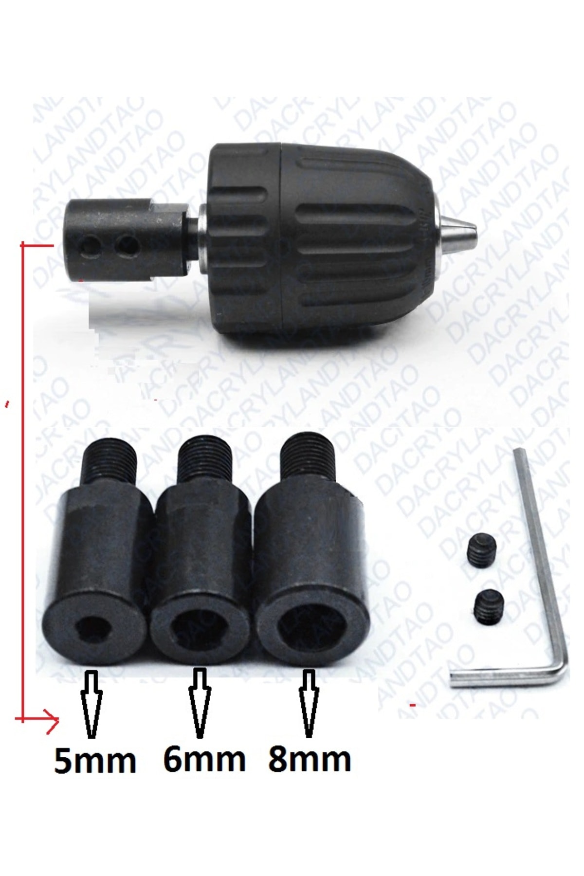 Motor Için 10mm Otomatik Mandren Anahtarsız Mandrel Okul Proje Ödev Uygulama 5mm-6mm-8mm Profesyonel