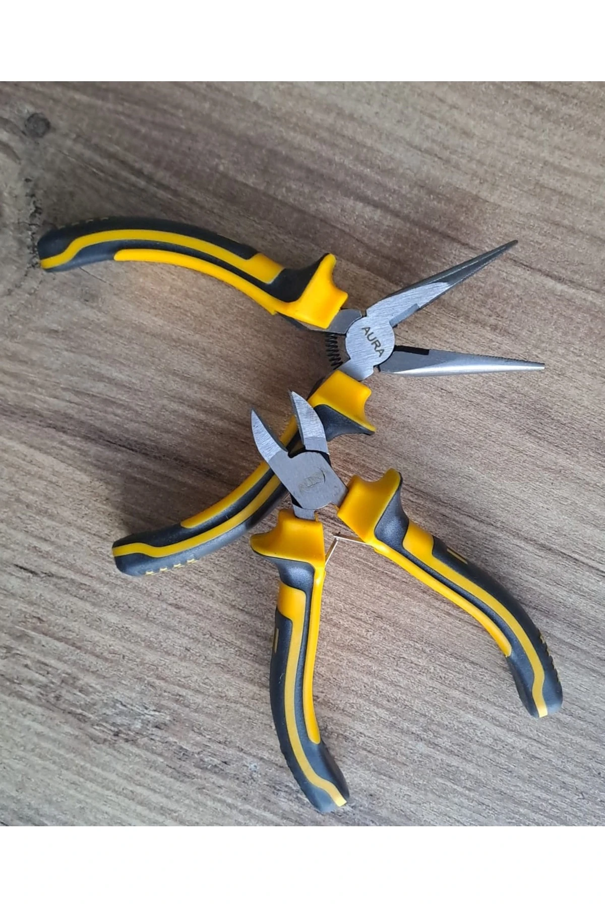 Yaylı Mini Karga burun Mini Yan Keski Pense 2 li Set Gargaburun yankeski seti