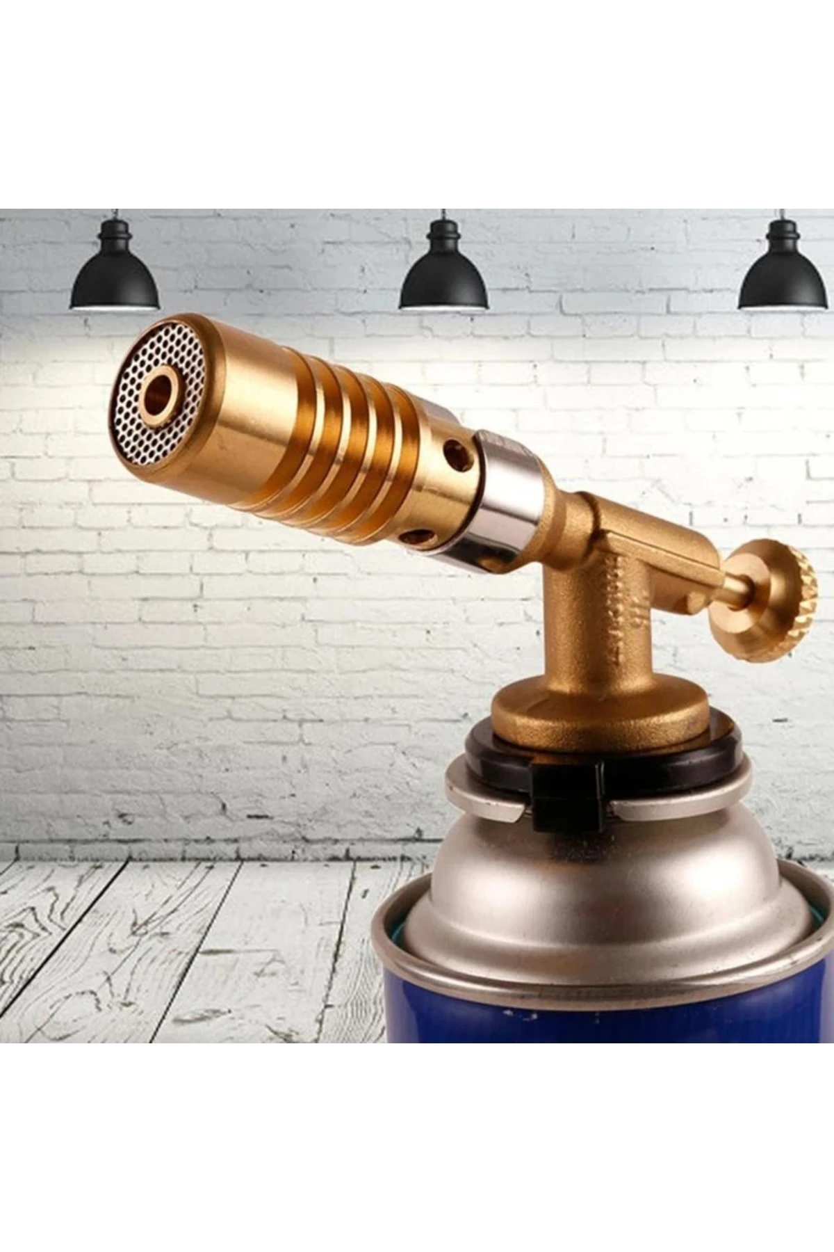 Şaloma Gaz Pürmüz Başlık ve 3 adet Gaz Seti Tamirci Kaynak Çakmağı Pürmüz Kafası torch Profesionel