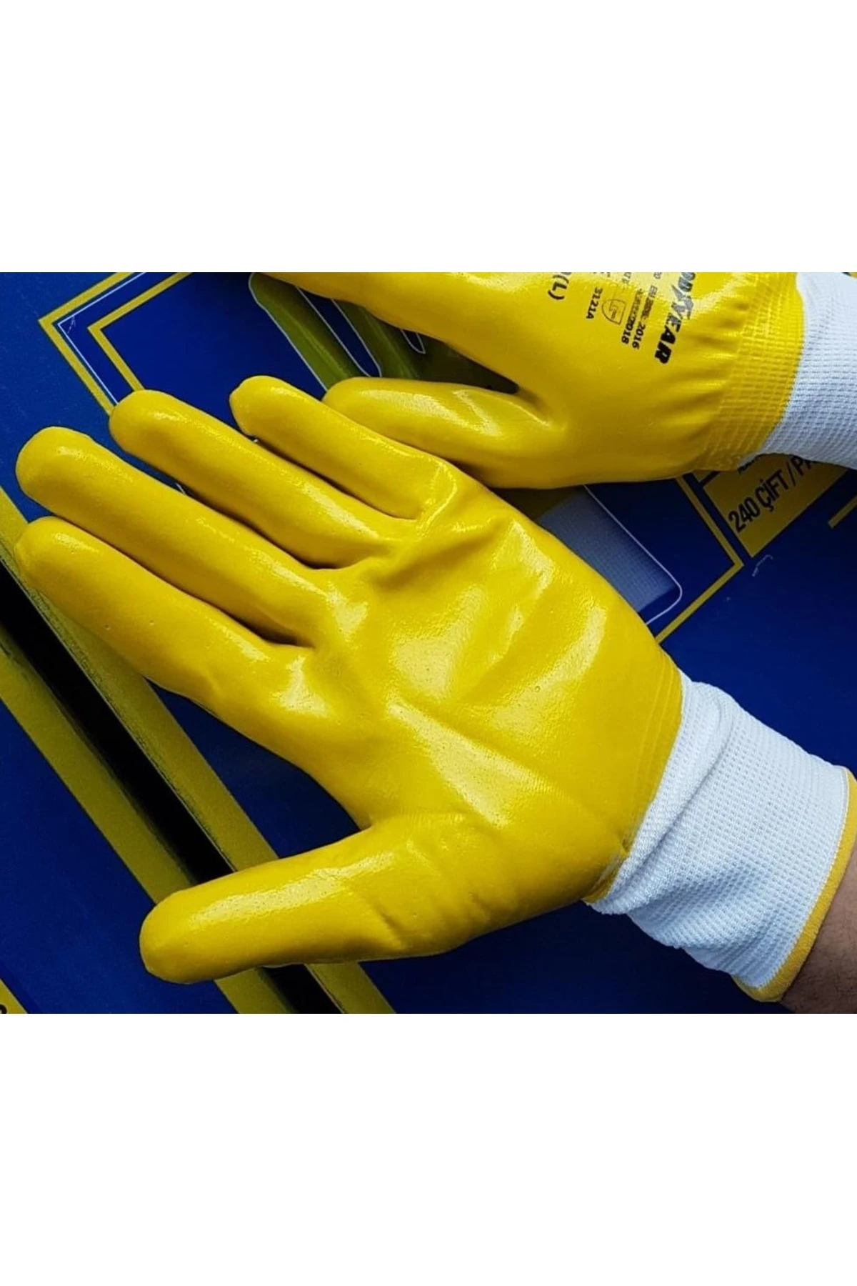 Goodyear F2 Nitril Full Kaplama Eldiven Kalın Nitrit kaplama Sızdırmaz 12 çift Xl