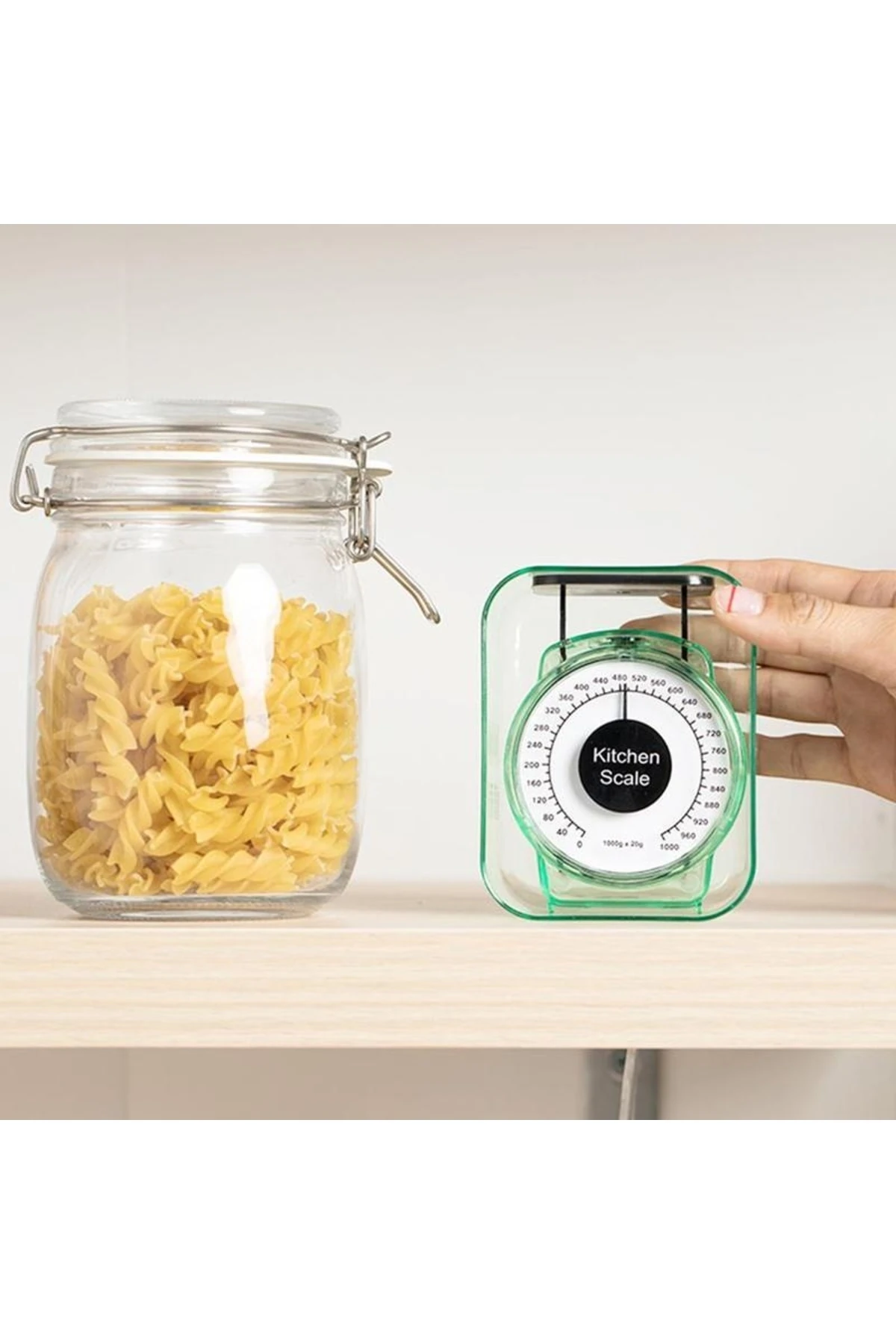 Mekanik Mutfak Gıda Ölçekli Hassas Tartı Ölçüm Mutfak Terazi Pilsiz 1000gr Mini Baskül 2 Adet