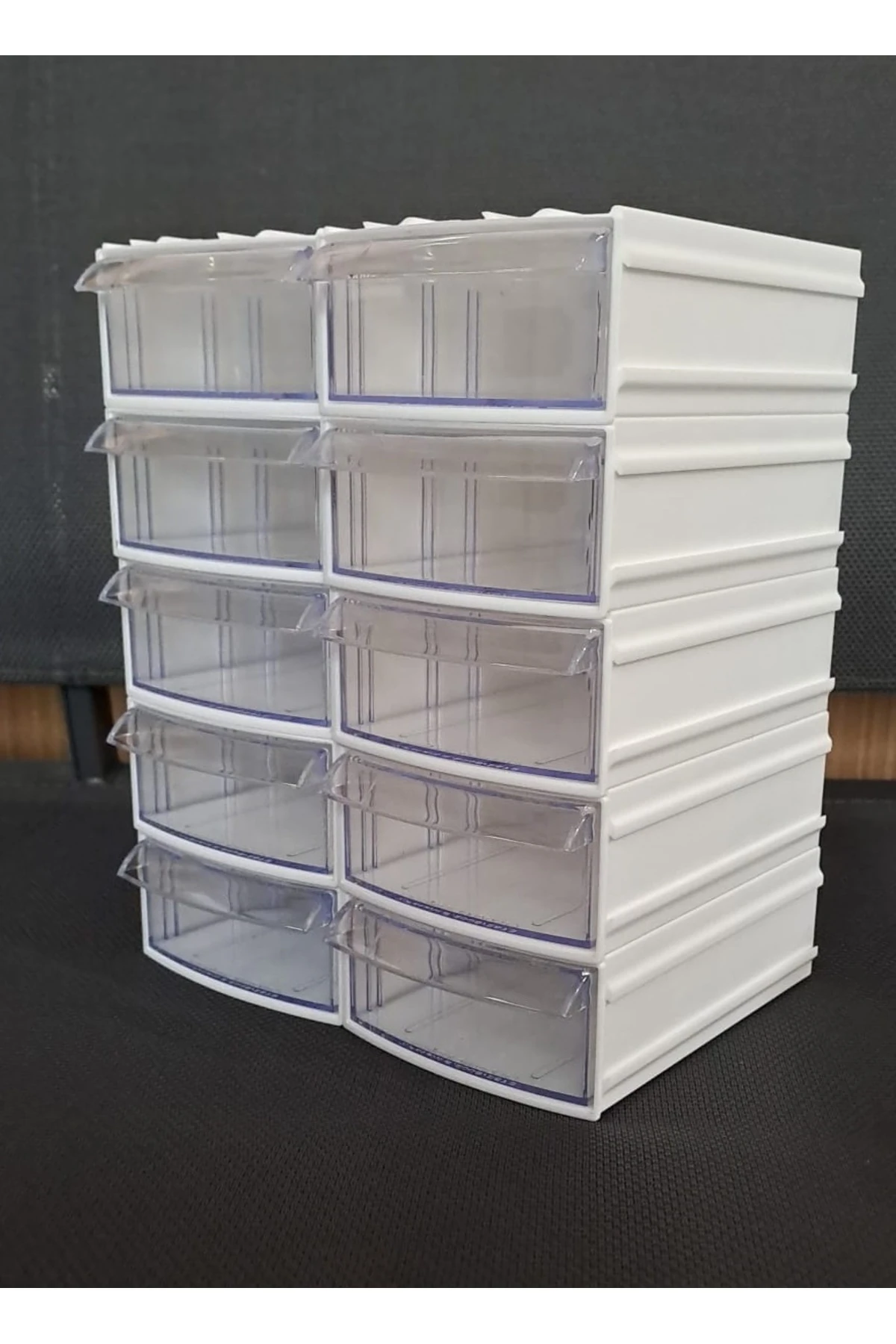 Şeffaf Çekmeceli Organizer Kutu 12 Kutu Dremel Gravür Boncuk Mücevher Saklama Kutusu düzenleyici