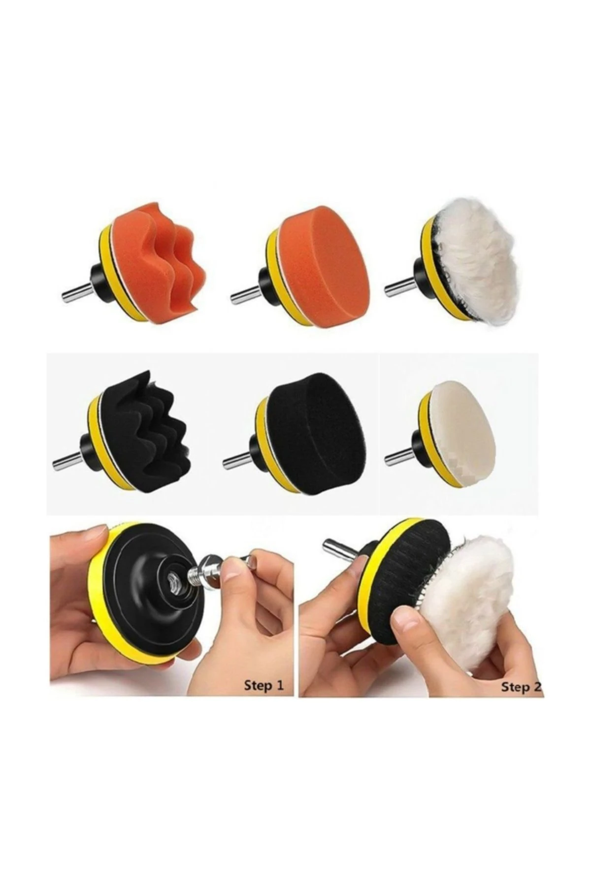 Oto Polisaj  7li Oto Kaporta Far Pasta Cila Boya Koruma Aksesuar Seti