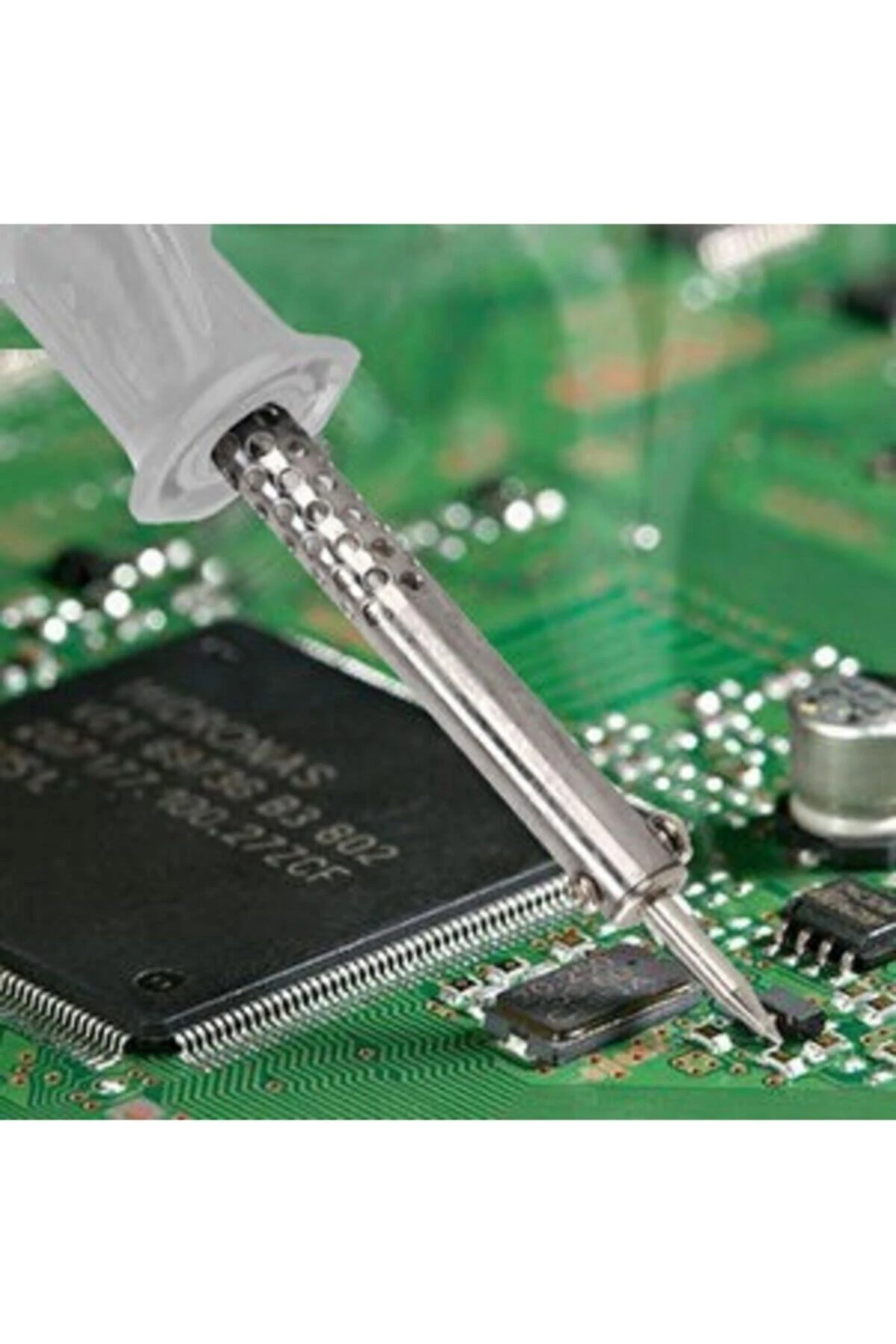 30w Kalem Havya Seti Lehim Makinası Pompa Pasta Zımpara Lehim Standı 6 Parçalı Set