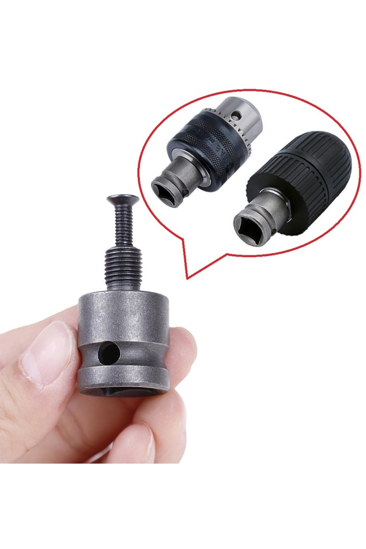 1/2 Somun Sıkma Matkap Mandren Adaptör Somun Sökme Makinesini Mandrene Çevirici Aparatı
