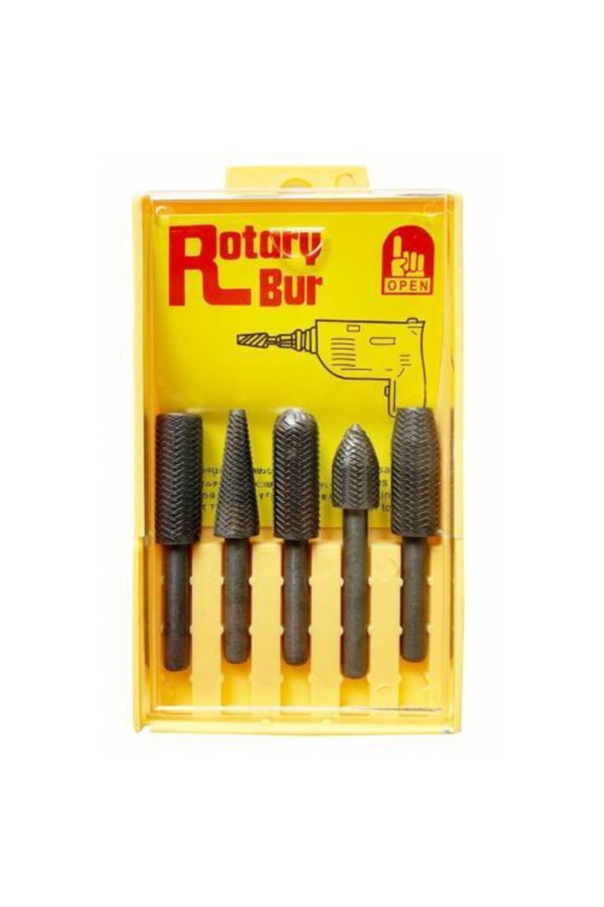 Ctn Paltava Rotary 5'li Döner Törpü Ince Dişli Ahşap Oyma