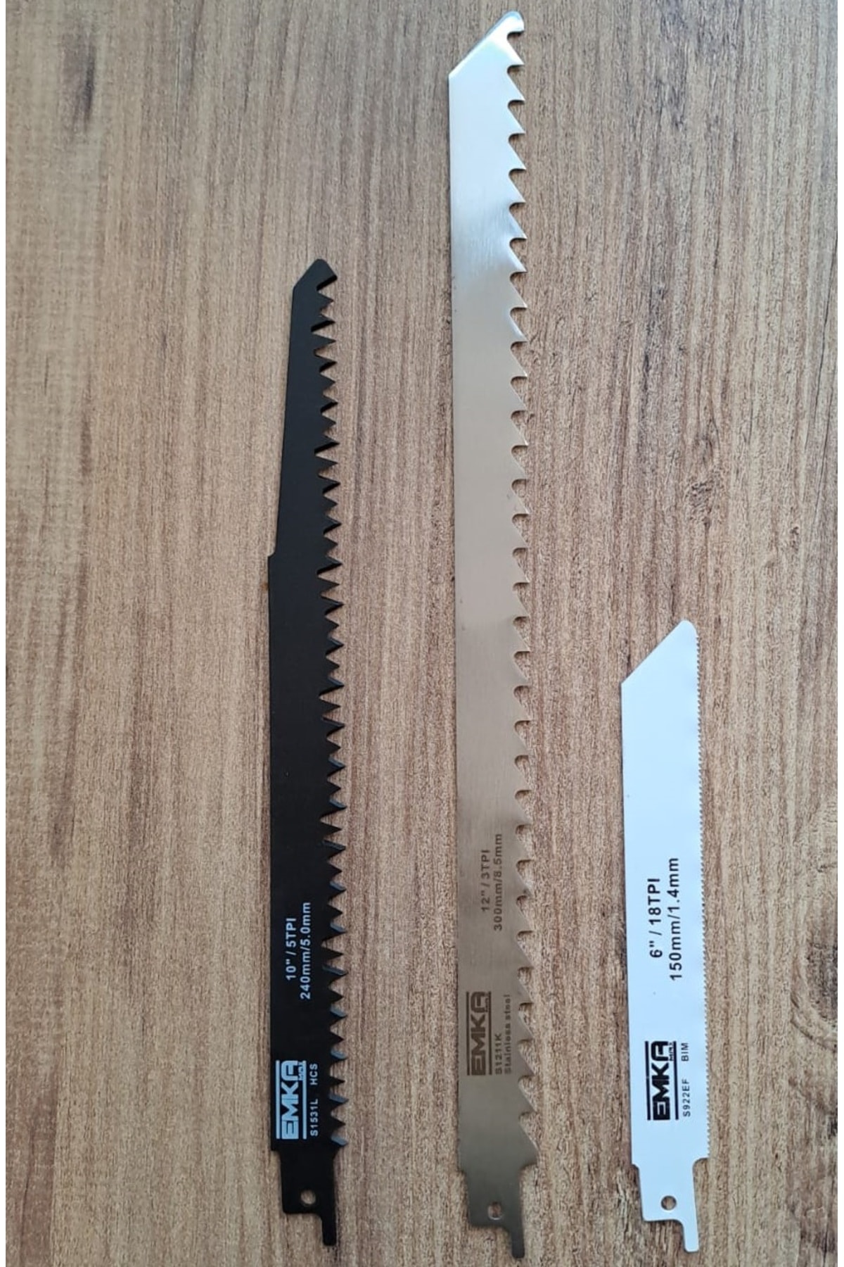 Tilki kuyruğu testere seti Metal Ahşap Kemik Kesme 3lü Tilki Kuyruğu bıçakları Paslanmaz seri