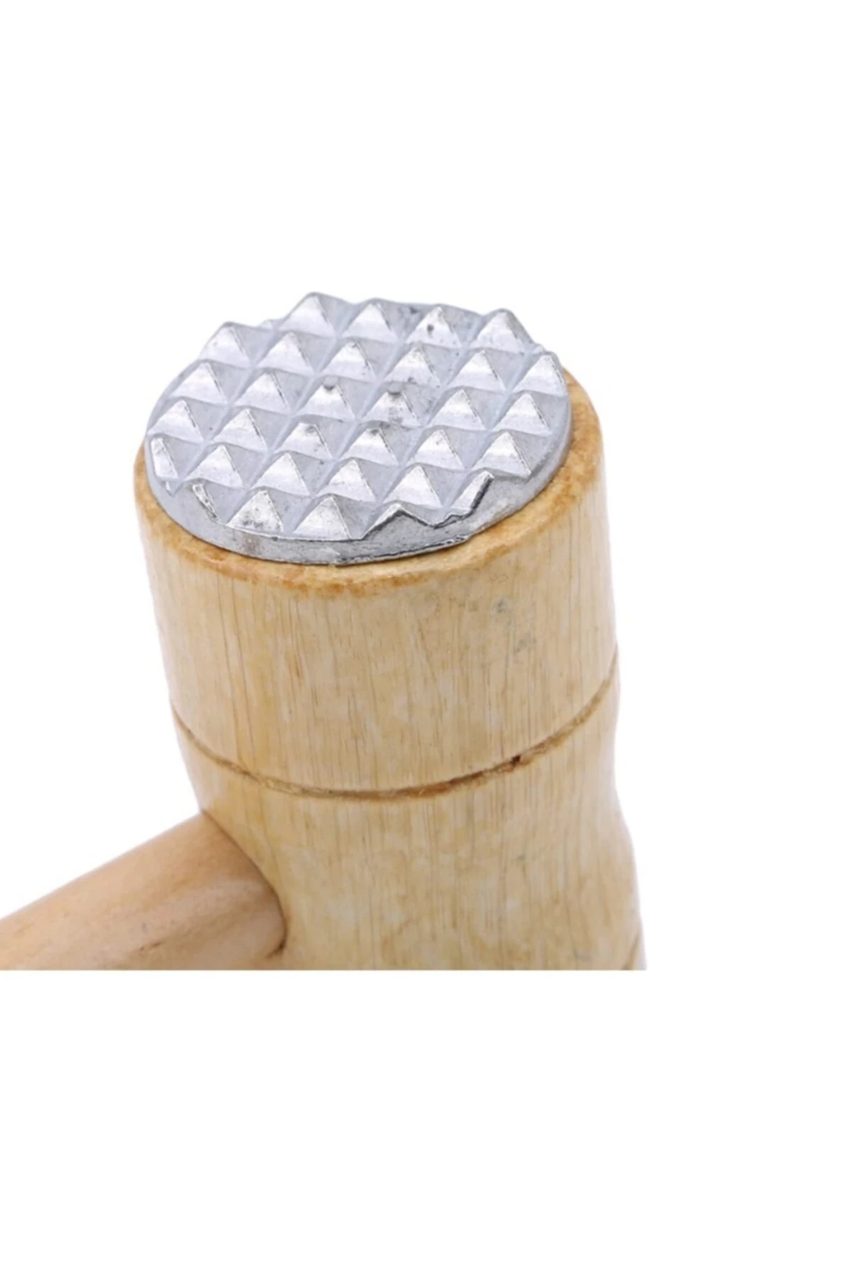 Et Dövme Çekiç Sebze Yumuşatma Tokmağı Aleminyum Ağızlı Ahşap Tokmak