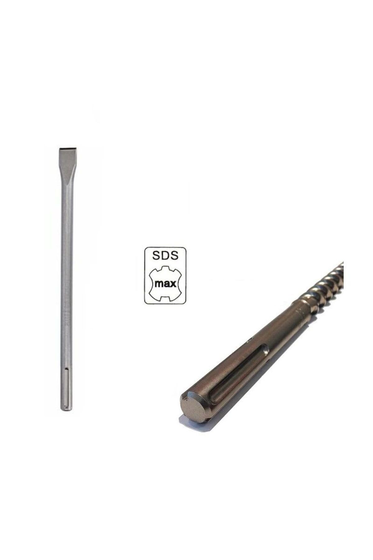 Sds Max Kırıcı Delici Için Keski Matkap Ucu 25mm Uç 600mm Uzunluk 18mm Kalınlık Sdsmax Girişli