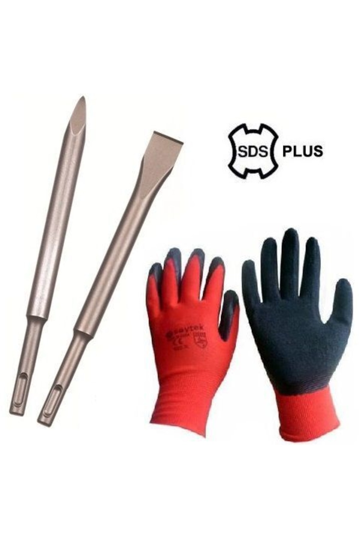 Kesici Kırıcı Delici Uç Ve Eldiven Seti Sds Plus Keski Hilti Ucu Seti Keski Murç