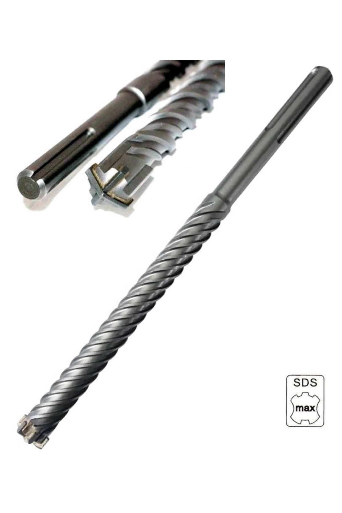 Sds Max Kırıcı Delici Için Matkap Ucu 16mm 4 elmas/Flüt Elmaslı sdsmax 16mmx540mm