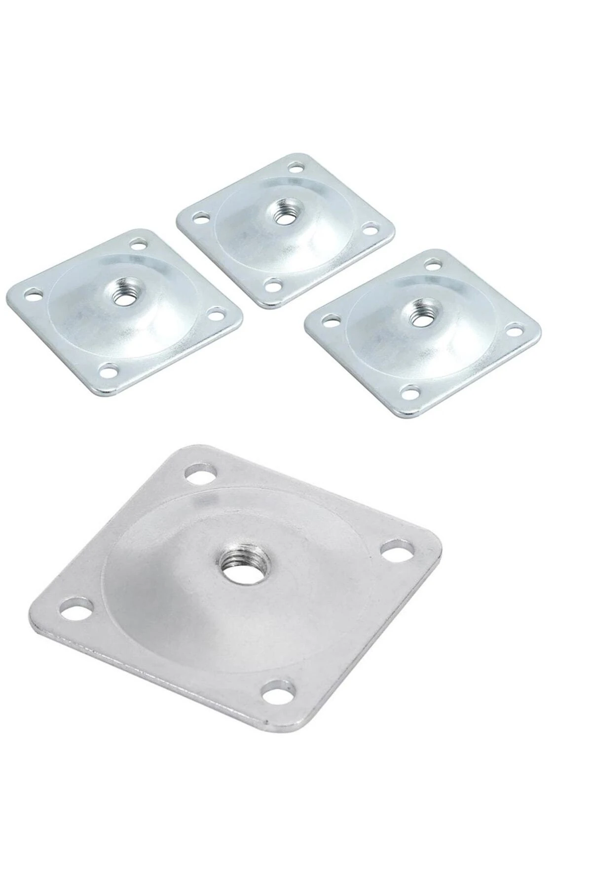 Kanepe Sehpa Masa Ahşap Ayak Bağlantı Aparatı 15 Derece Açılı Metal Montaj Braketi 4 Adet