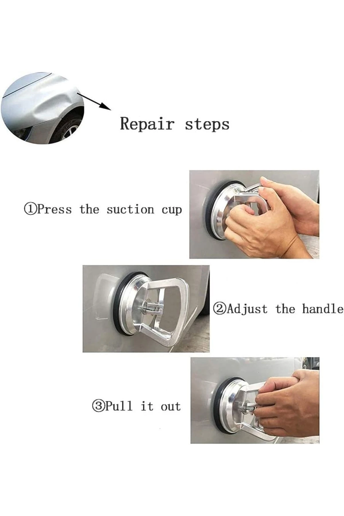 Araç Kaporta Göçük Giderici Vantuz Vakum Aleti Cam Fayans Işleri Alüminyum Gövde Vantuz Profesyonel