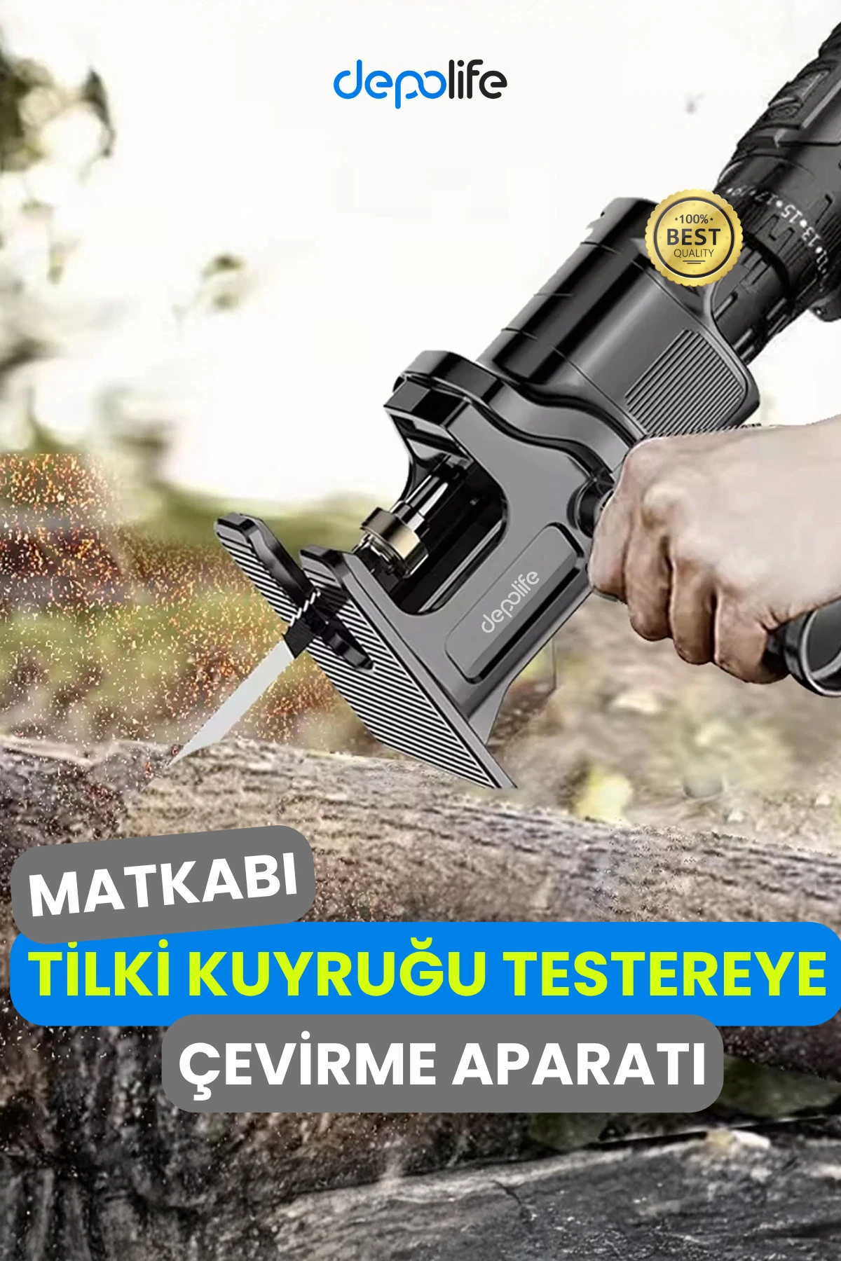 Tilki Kuyruğu Testeresi Dekopaj Testeresine Dönüştüren Aparat Matkap Için Testere Adaptörü Dekupaj