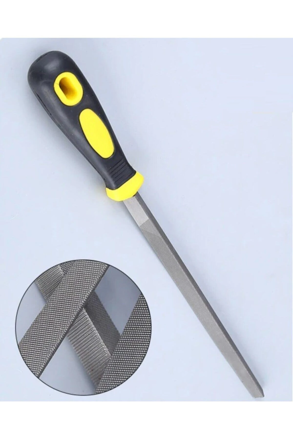 3 Gen 32 Cm Saplı Eğe Metal Ahşap Eğe Plastik Saplı Yüksek Kalite Üçgen